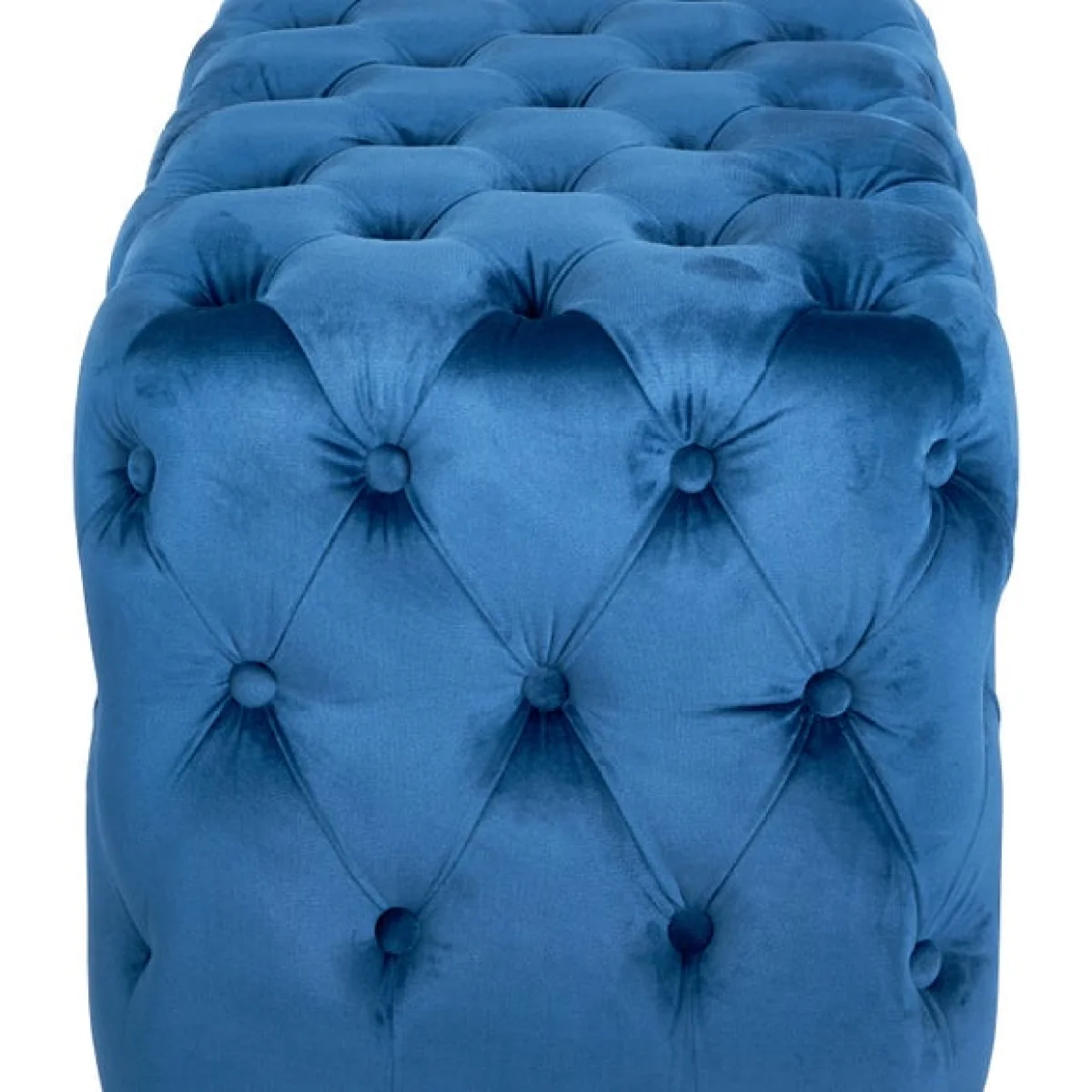 Return - Seraphina Velvet Buttoned Footstool – image 4
