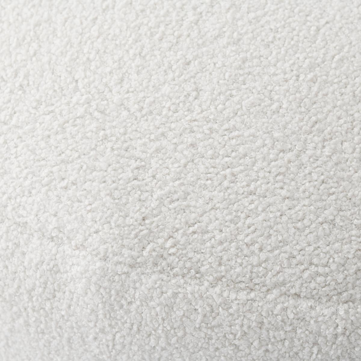 XL Adella Sherpa Ivory Footstool – image 4