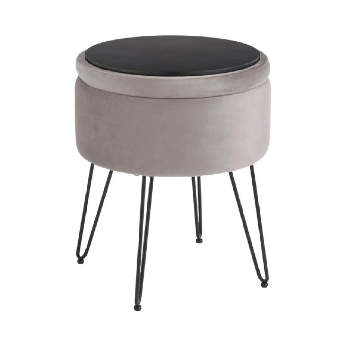Return - Avery Velvet Storage Footstool – image 7