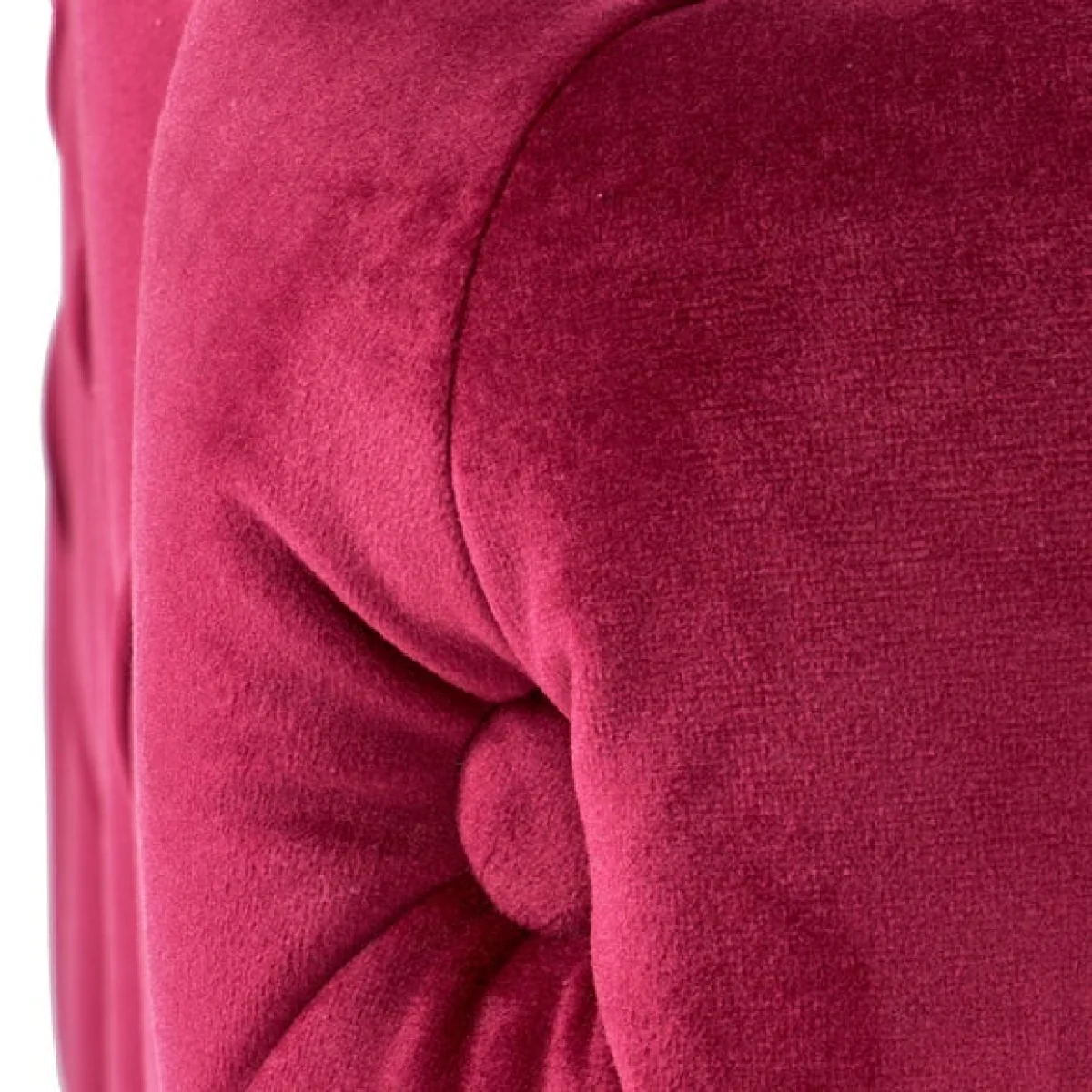 Return - Seraphina Velvet Buttoned Footstool, Raspberry Pink – image 6