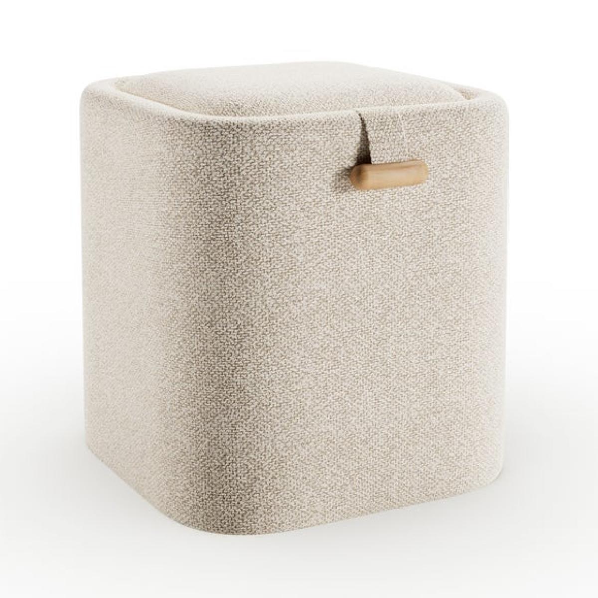 Pebble Boucle Tray Table Storage Footstool – image 6
