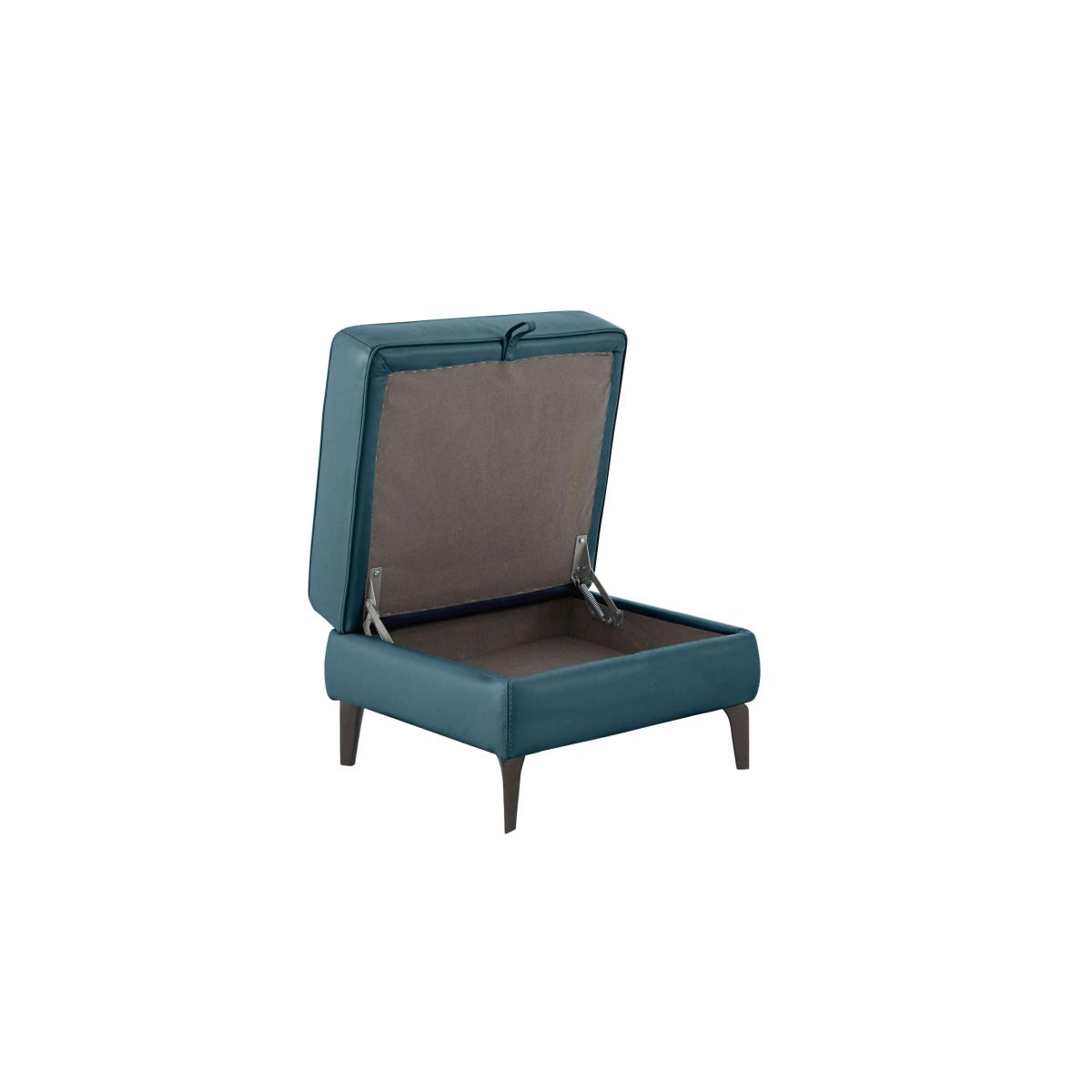 Homestage Leather Storage Footstool - Feather – image 5