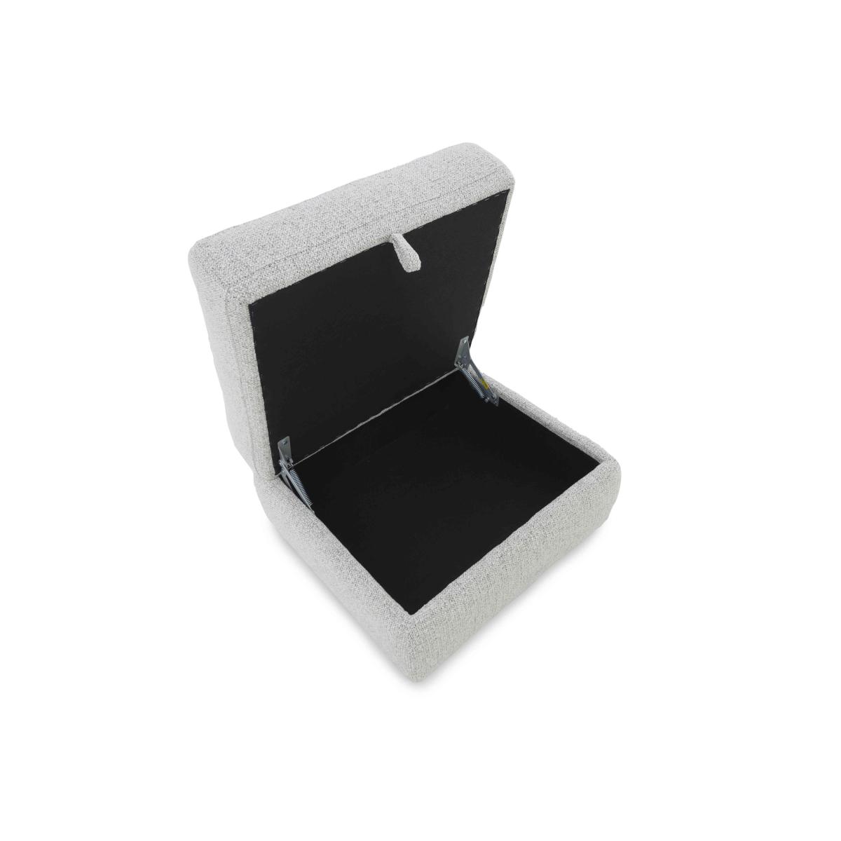 Nixon Fabric Storage Footstool - Panther Grey – image 6