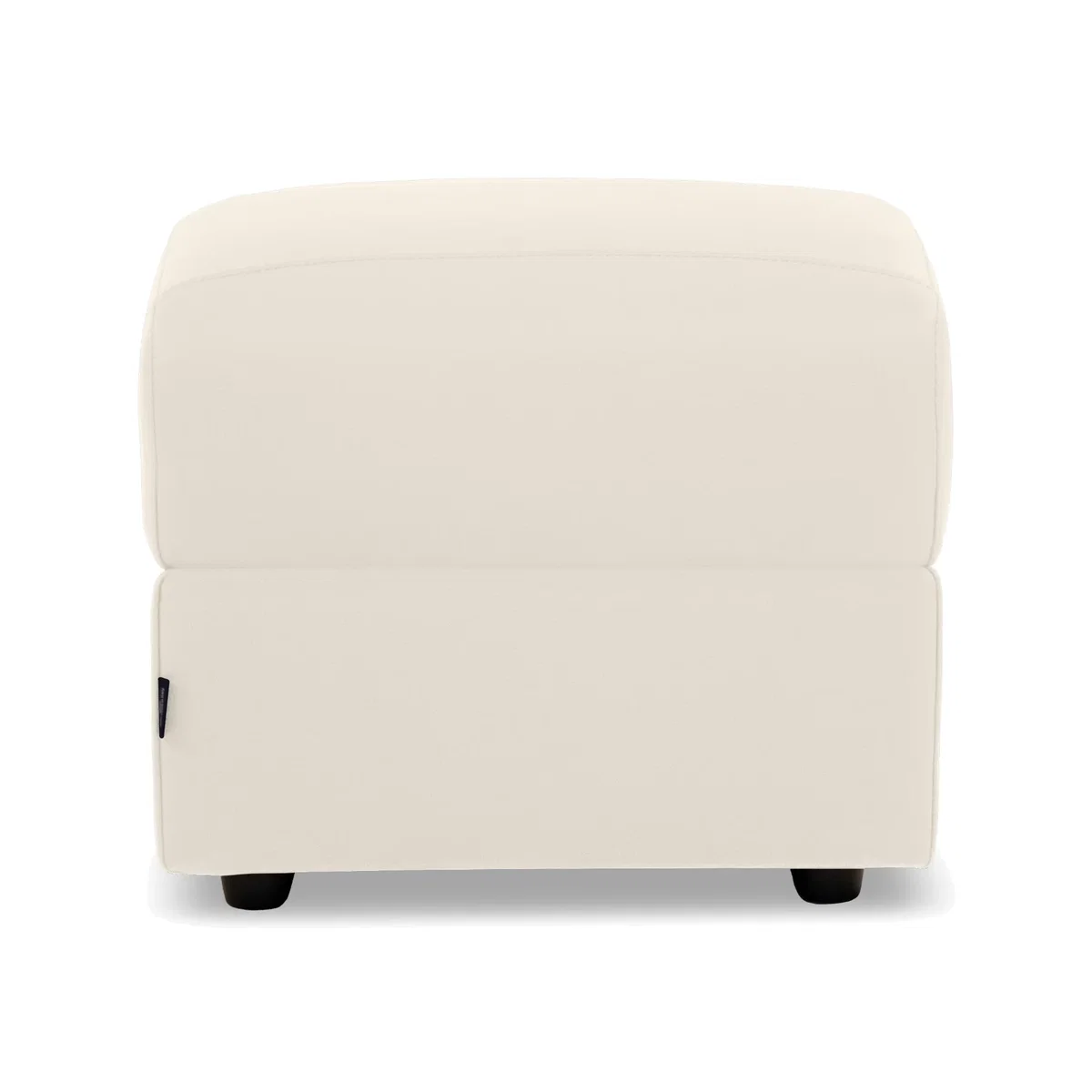 Nicoletti - Canto Leather Footstool - Torello Bianco Puro