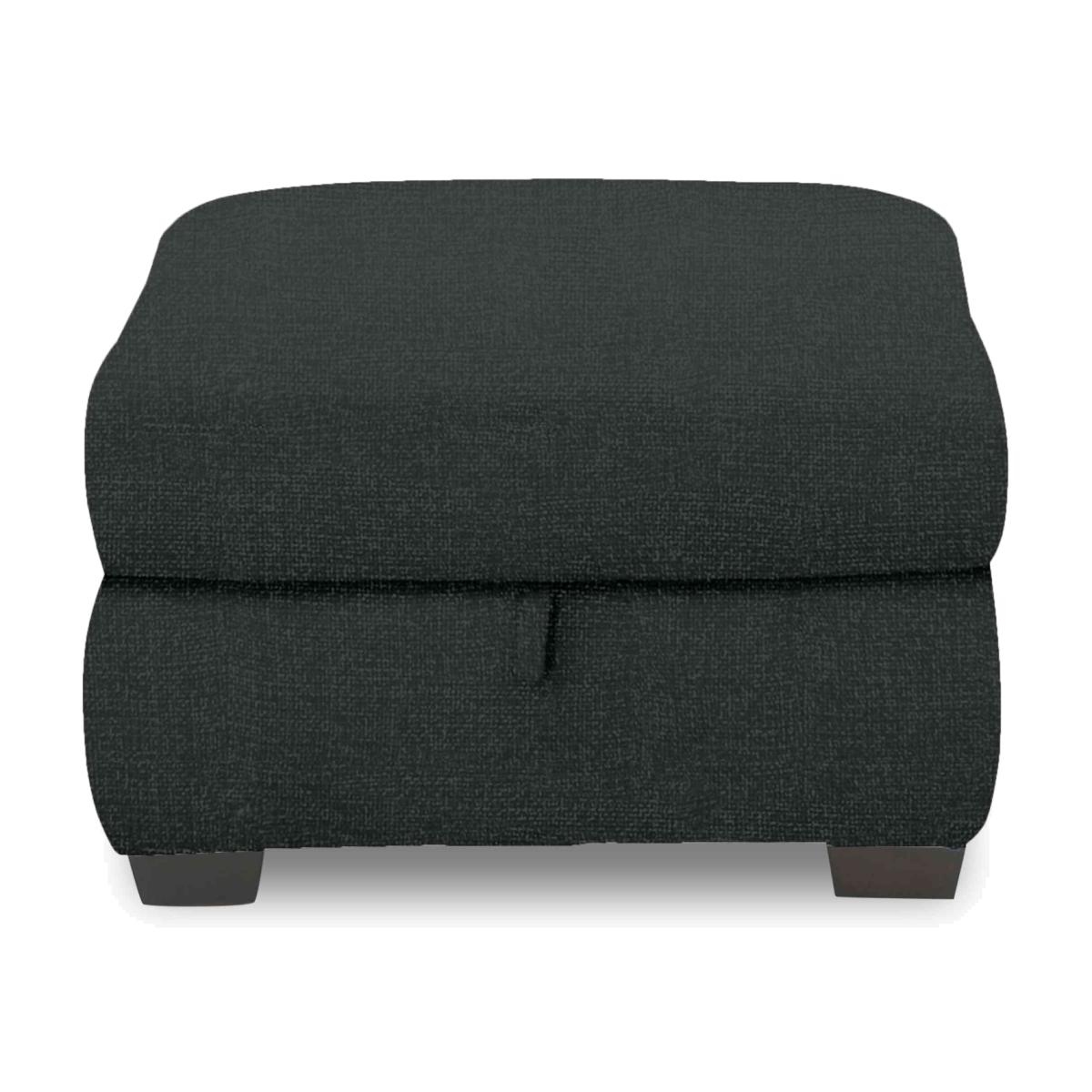 Nixon Fabric Storage Footstool - Black Mica – image 1