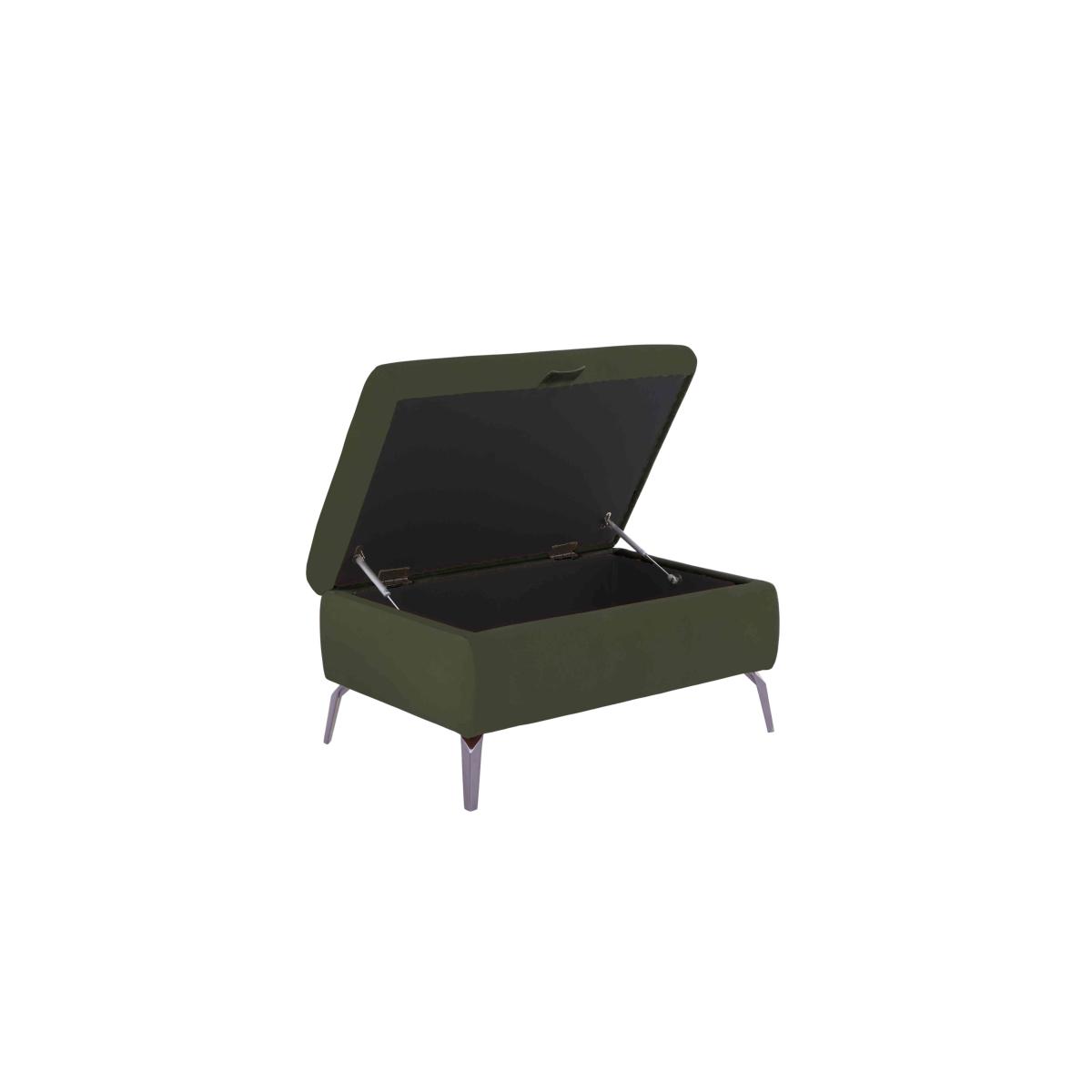 Jude Leather Storage Footstool - Montana Storm – image 3