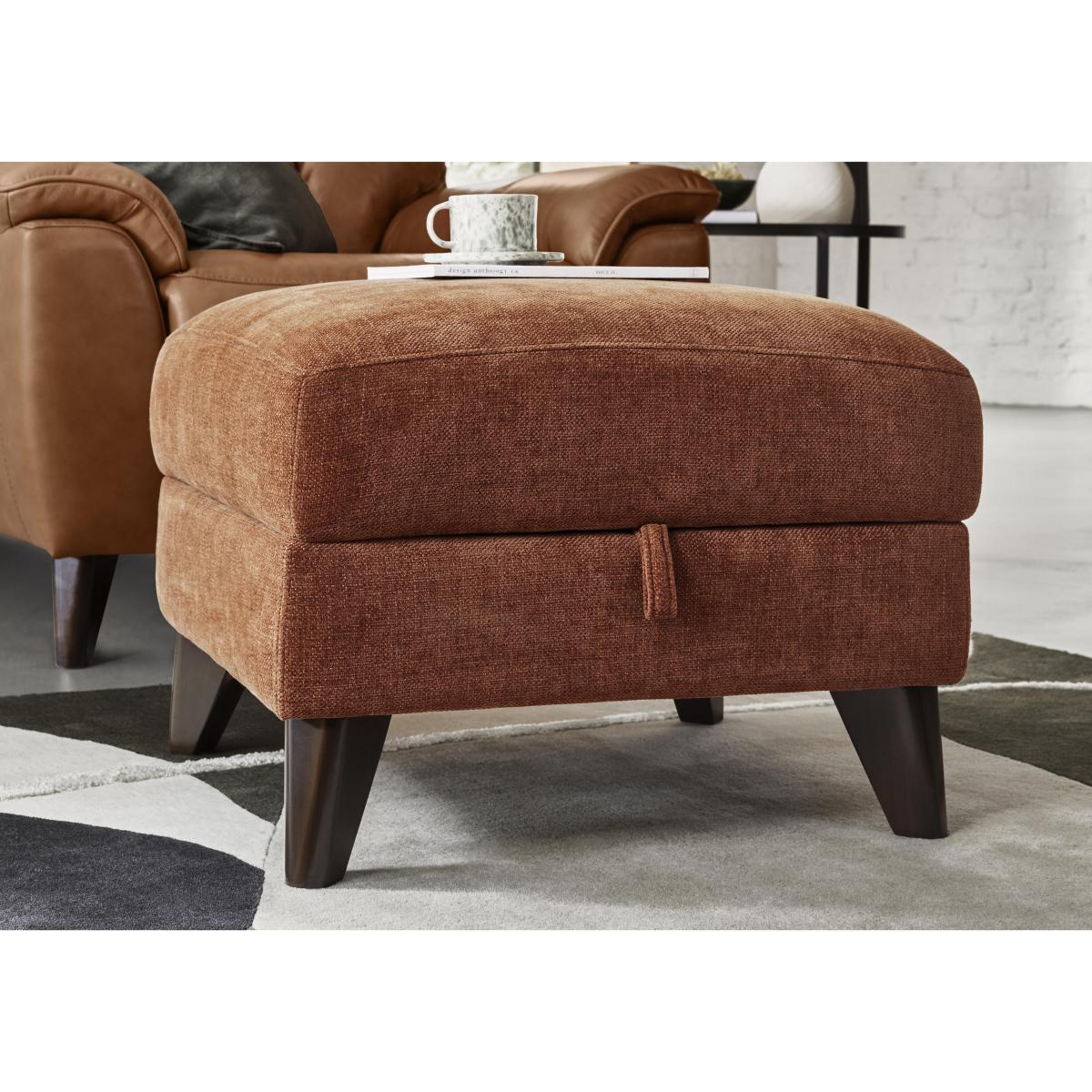Dreamer Fabric Storage Footstool - Dark Denim – image 2