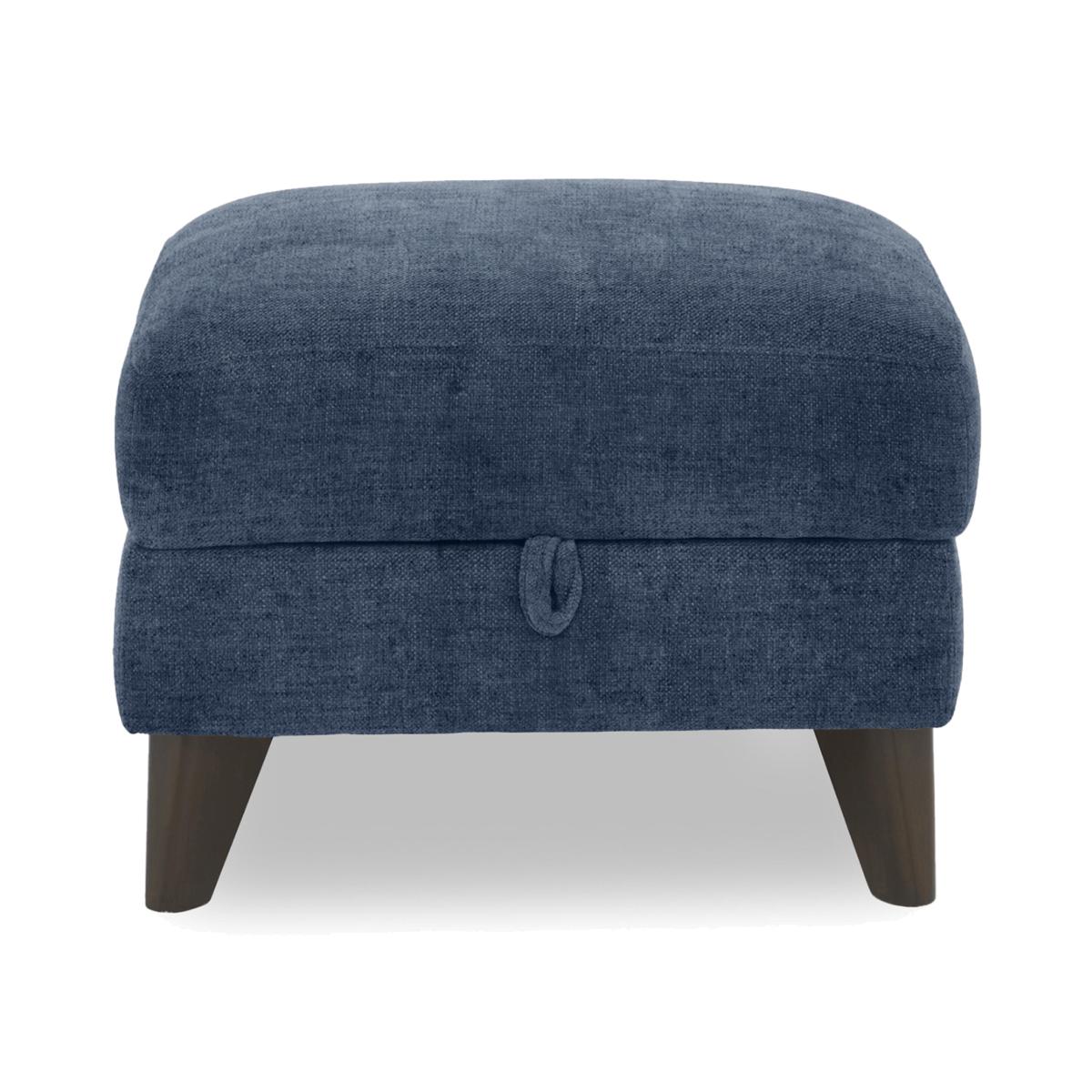Dreamer Fabric Storage Footstool - Dark Denim – image 1
