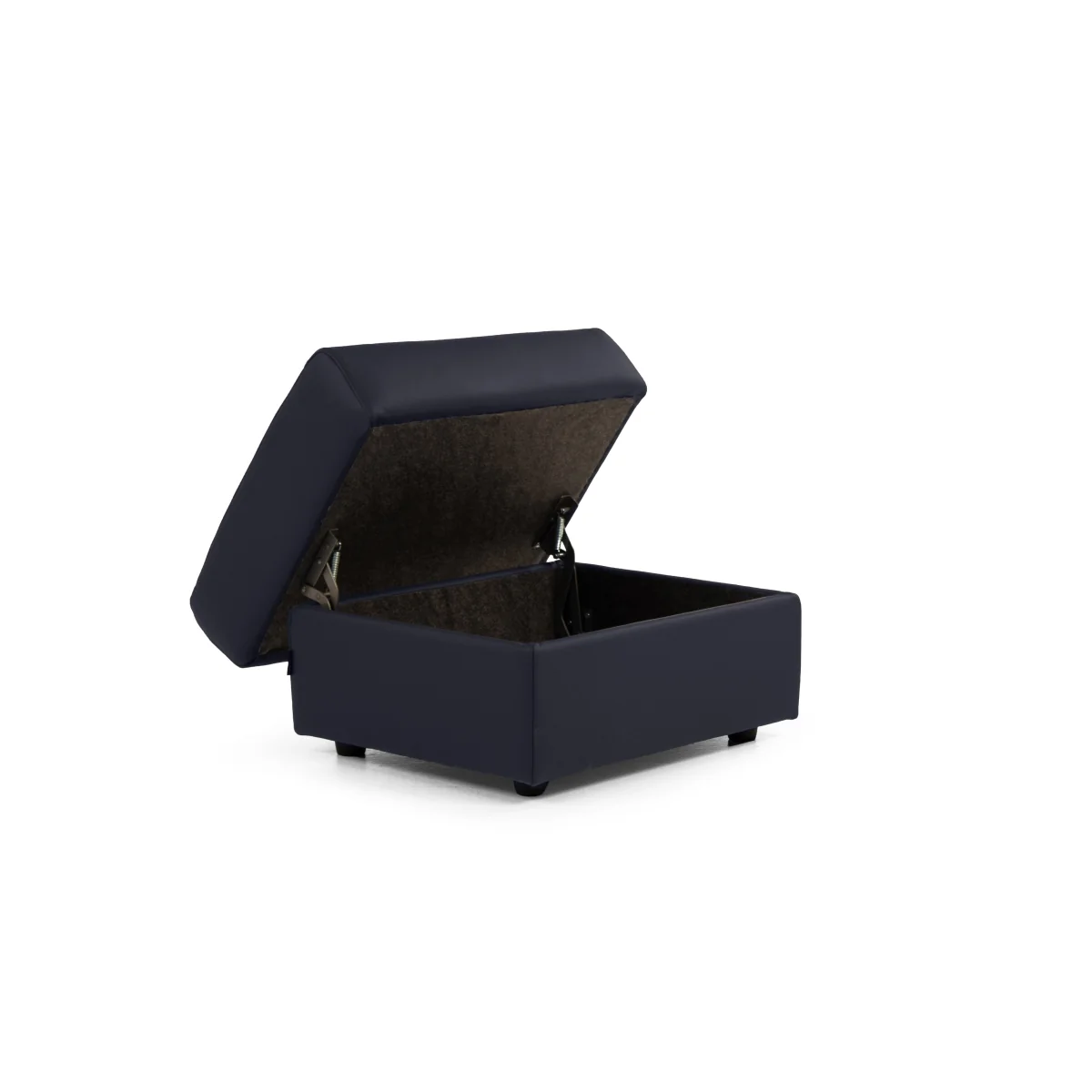 Nicoletti - Canto Rectangular Leather Storage Footstool - Torello Tortora – image 4