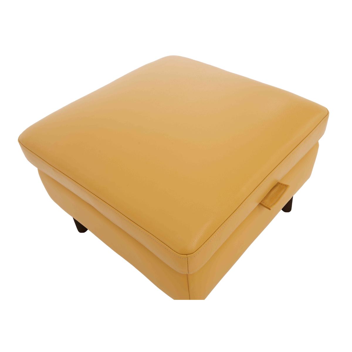 Morgan Leather Storage Footstool - Granite – image 3