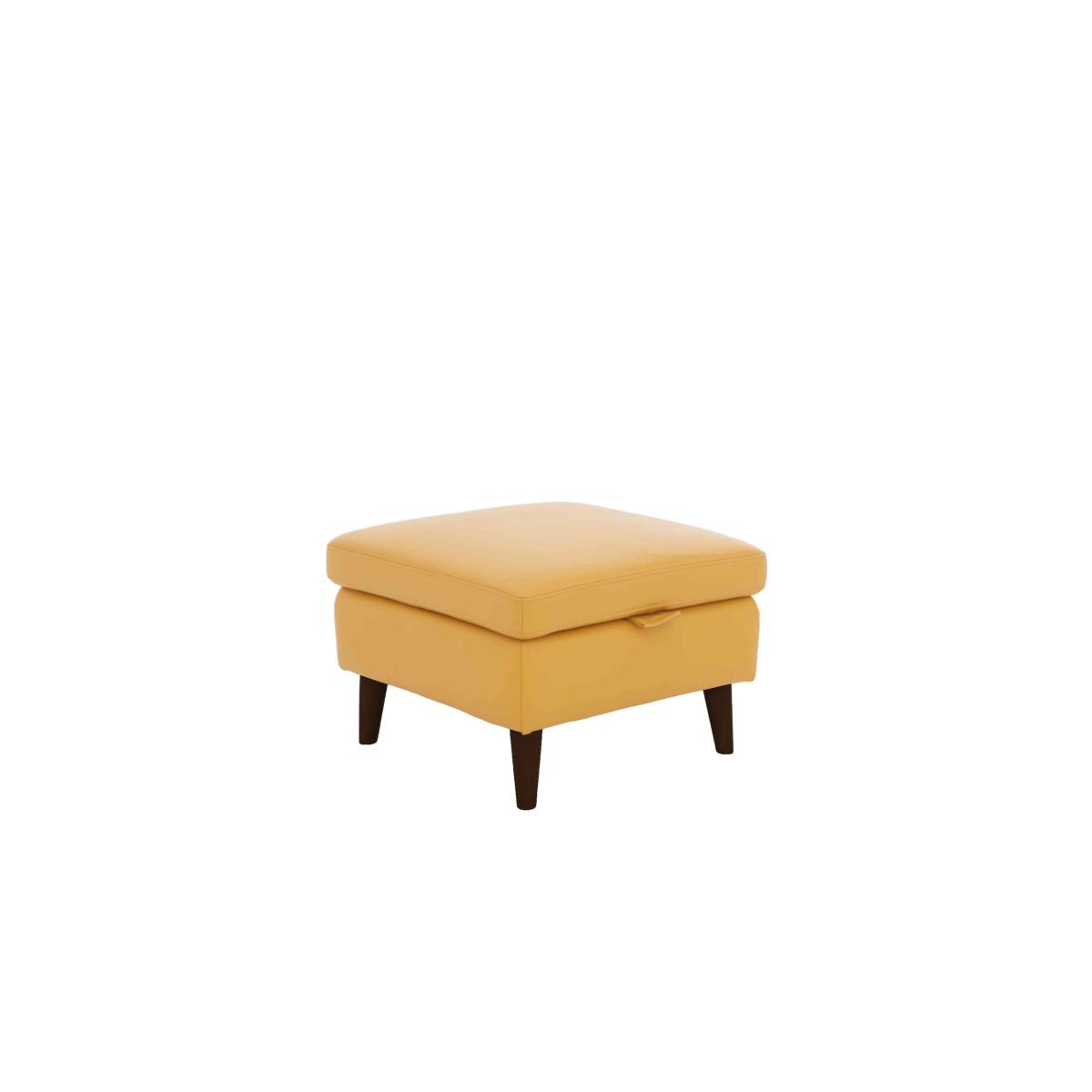 Morgan Leather Storage Footstool - Granite – image 6
