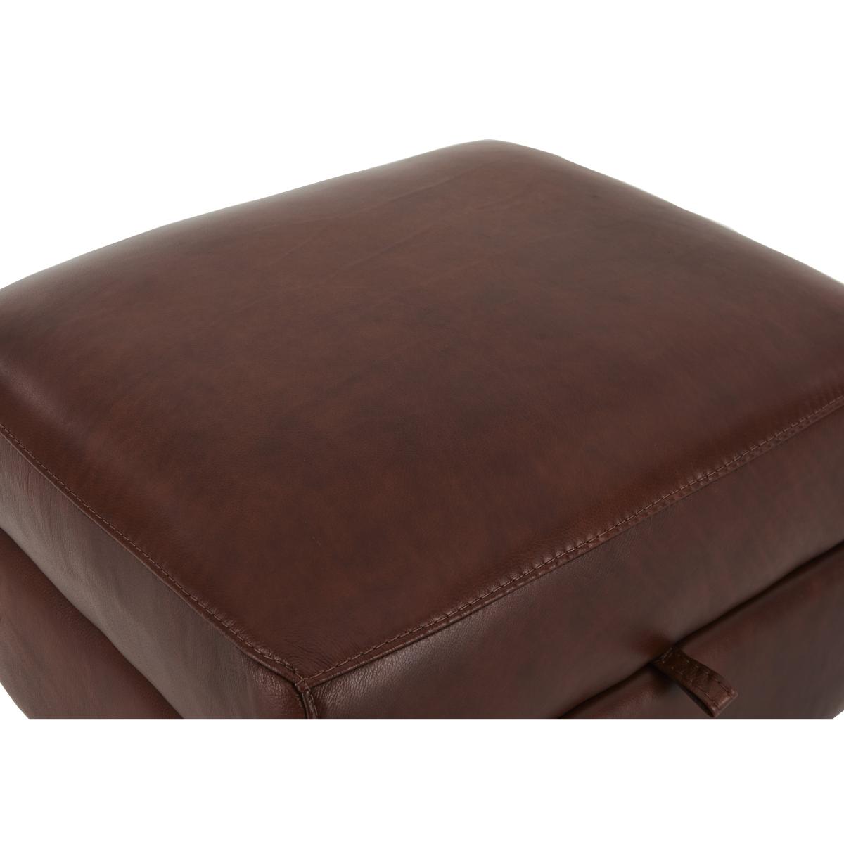 Relax Station Revive BV Leather Storage Footstool - Pure Red – image 3