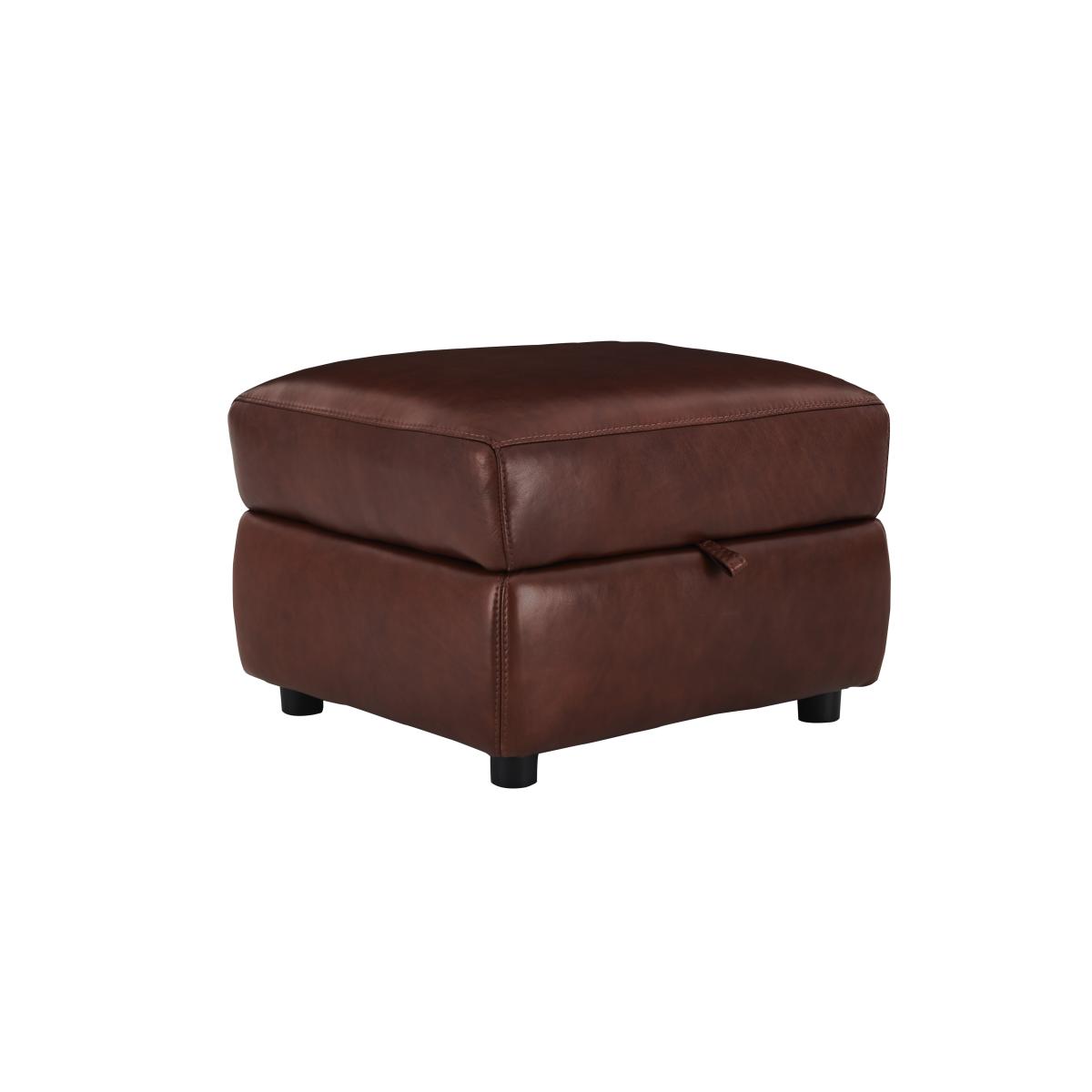 Relax Station Revive BV Leather Storage Footstool - Pure Red – image 5