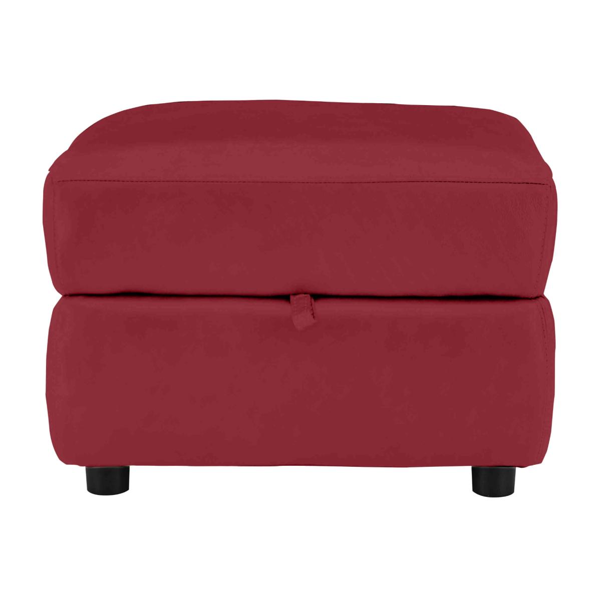 Relax Station Revive BV Leather Storage Footstool - Pure Red – image 1
