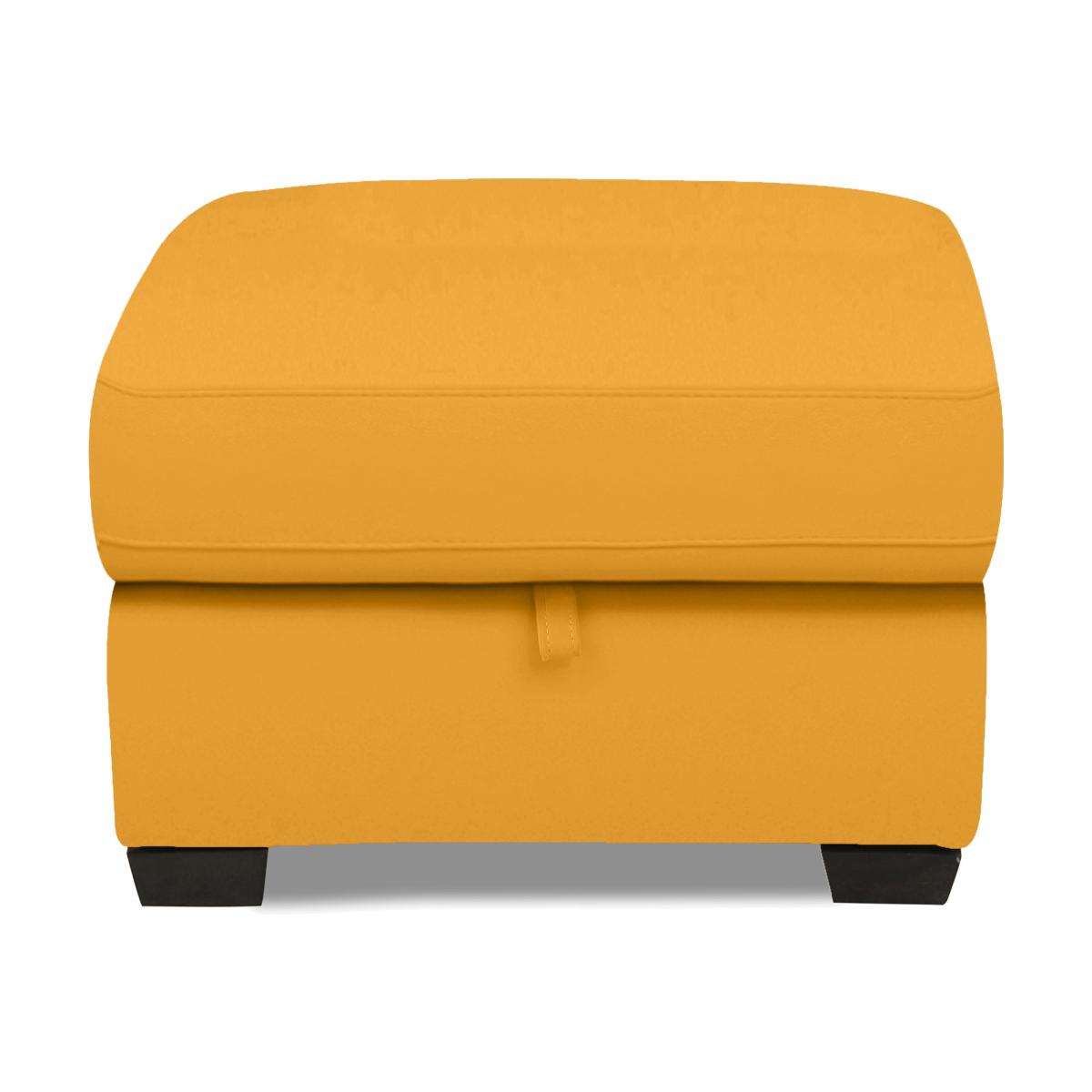 Parma Leather Storage Footstool - Sunflower