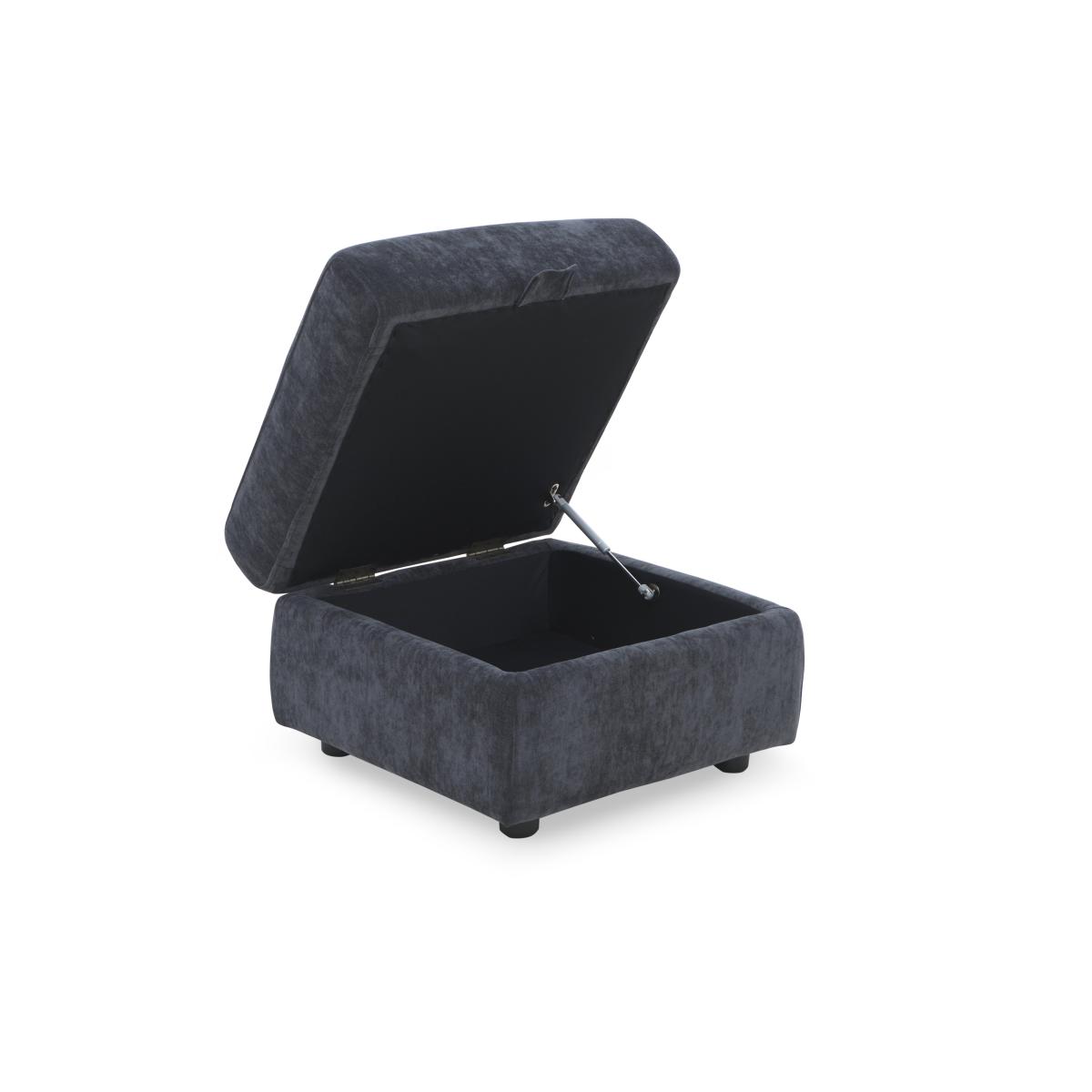 Panache Fabric Storage Footstool - Manhattan Indigo – image 4