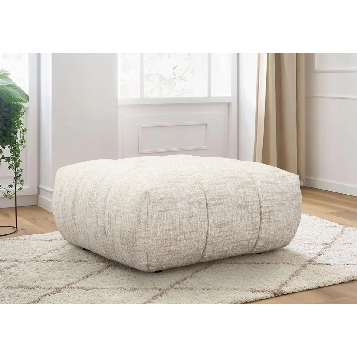 Mellow Fabric Footstool - Living Room Furniture – image 2