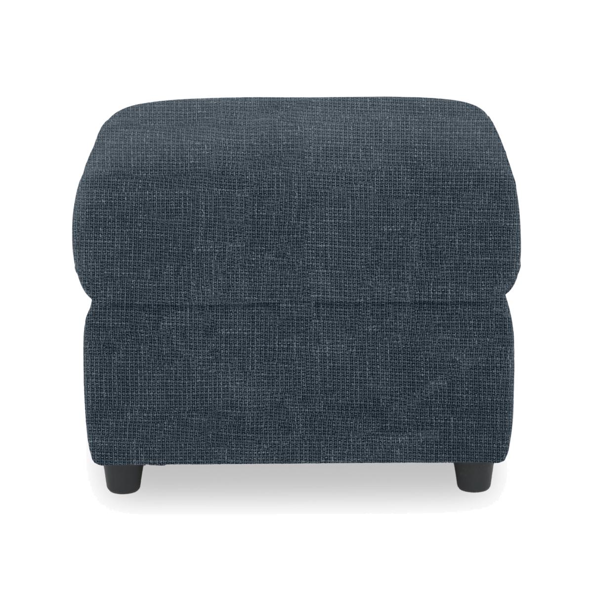 Dublin Fabric Storage Footstool - Halifax Charcoal – image 1