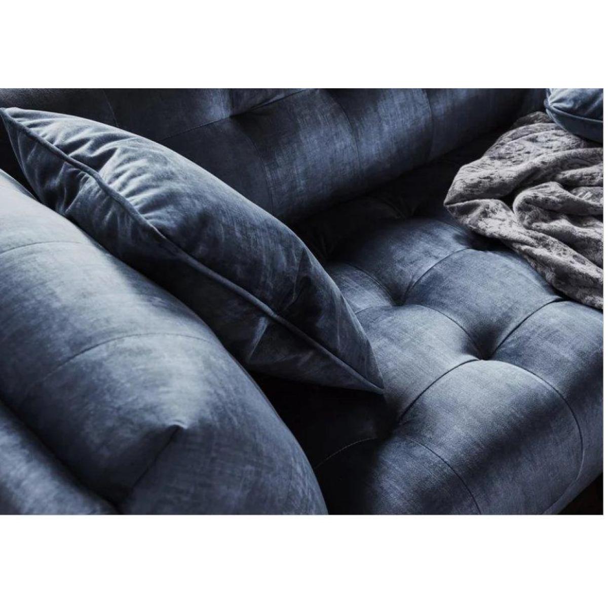 Rene 3 Seater Fabric Sofa and matching large footstool – image 2