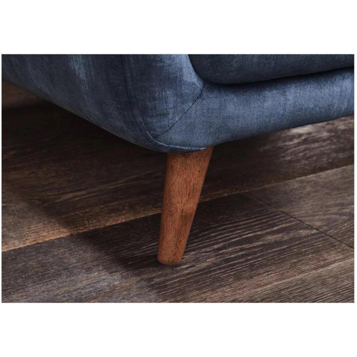 Rene 3 Seater Fabric Sofa and matching large footstool – image 4