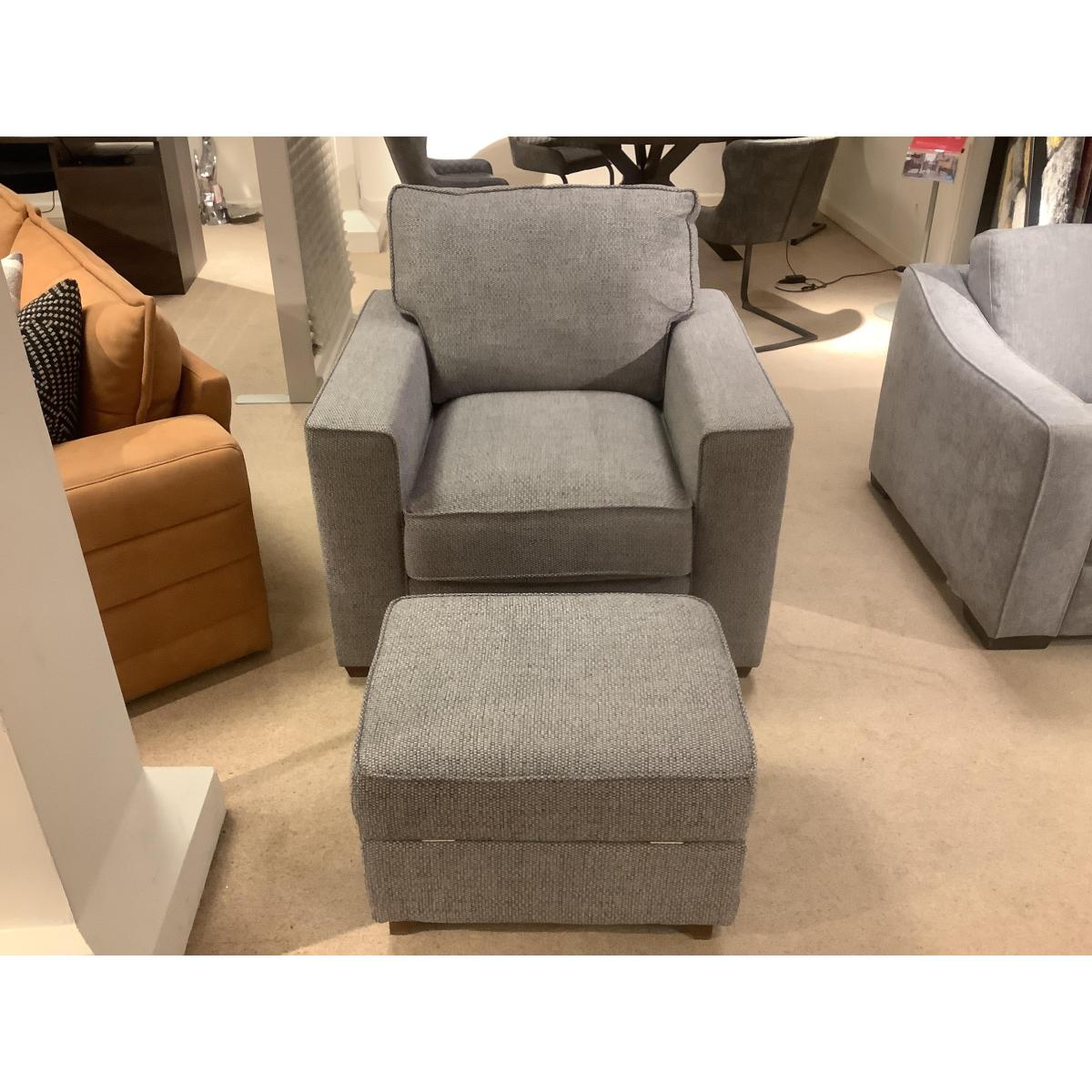 Cory chair and footstool – image 2