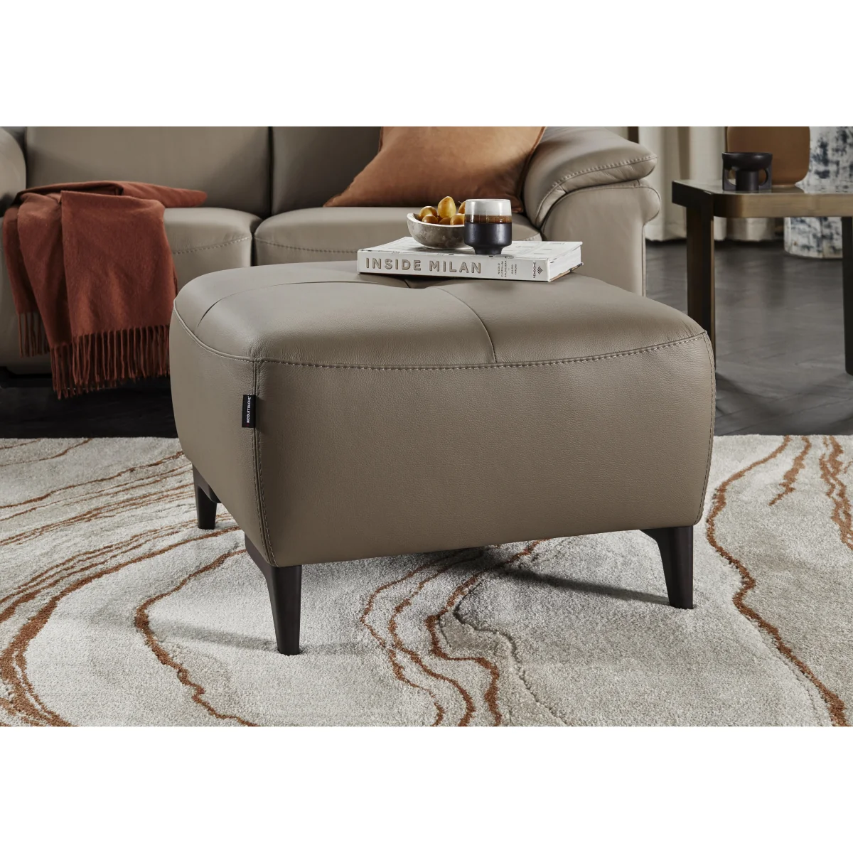Nicoletti - Marconi Leather Footstool – image 2