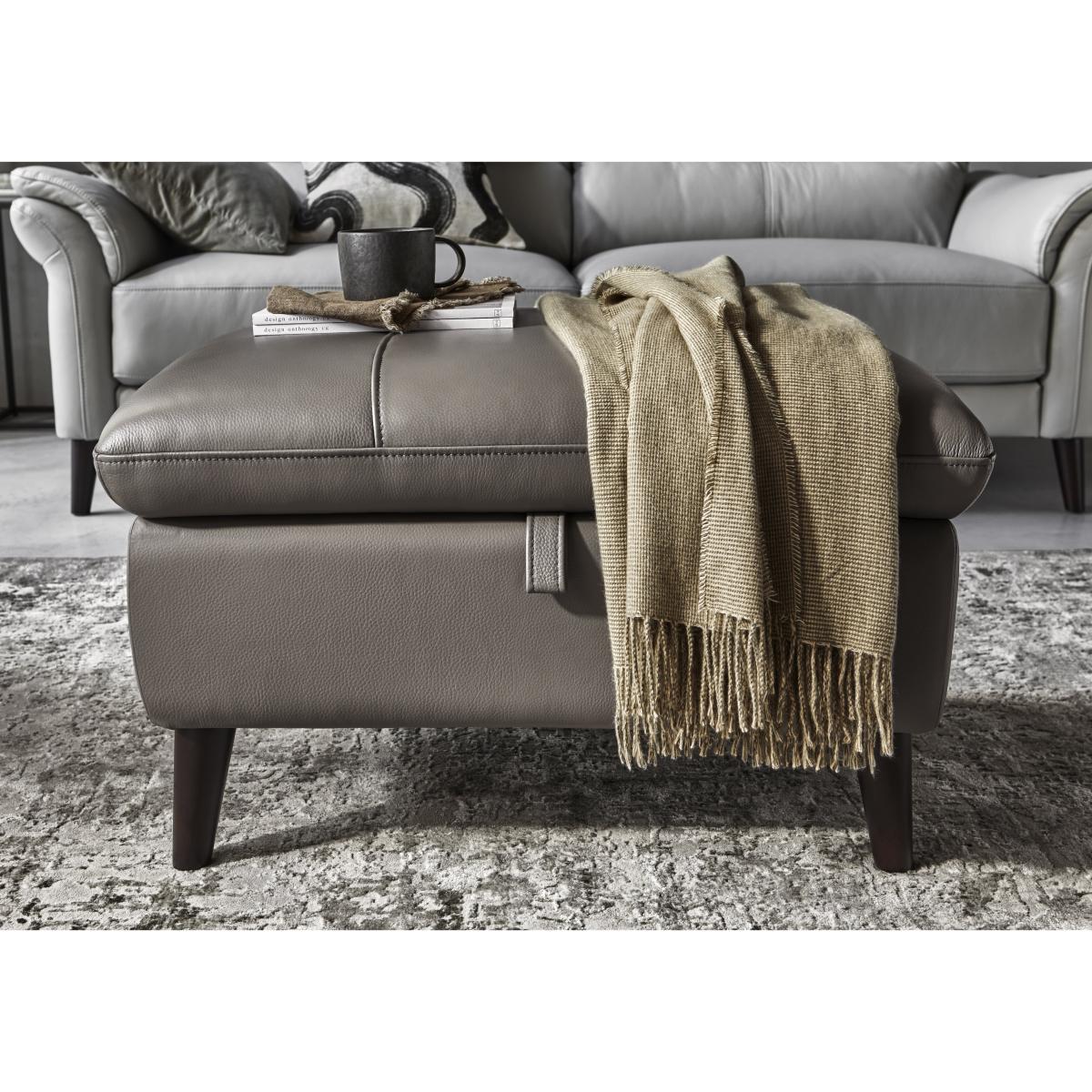 Winner Leather Storage Footstool - Elephant – image 2