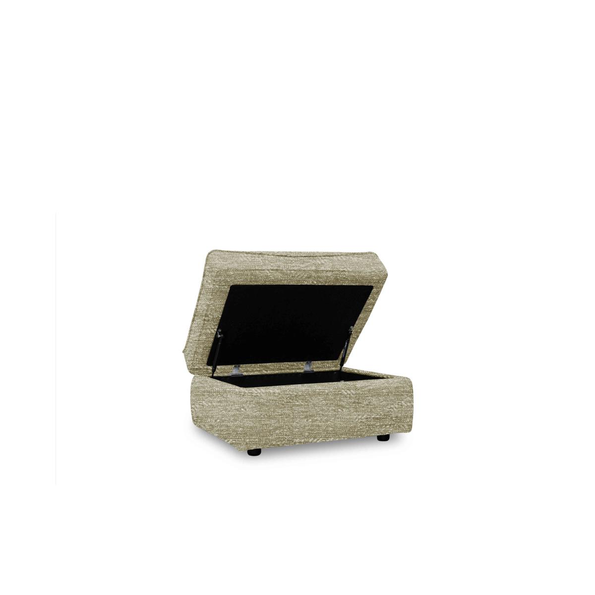 G Plan - Amesbury Fabric Storage Footstool - Nebular Pebble – image 2