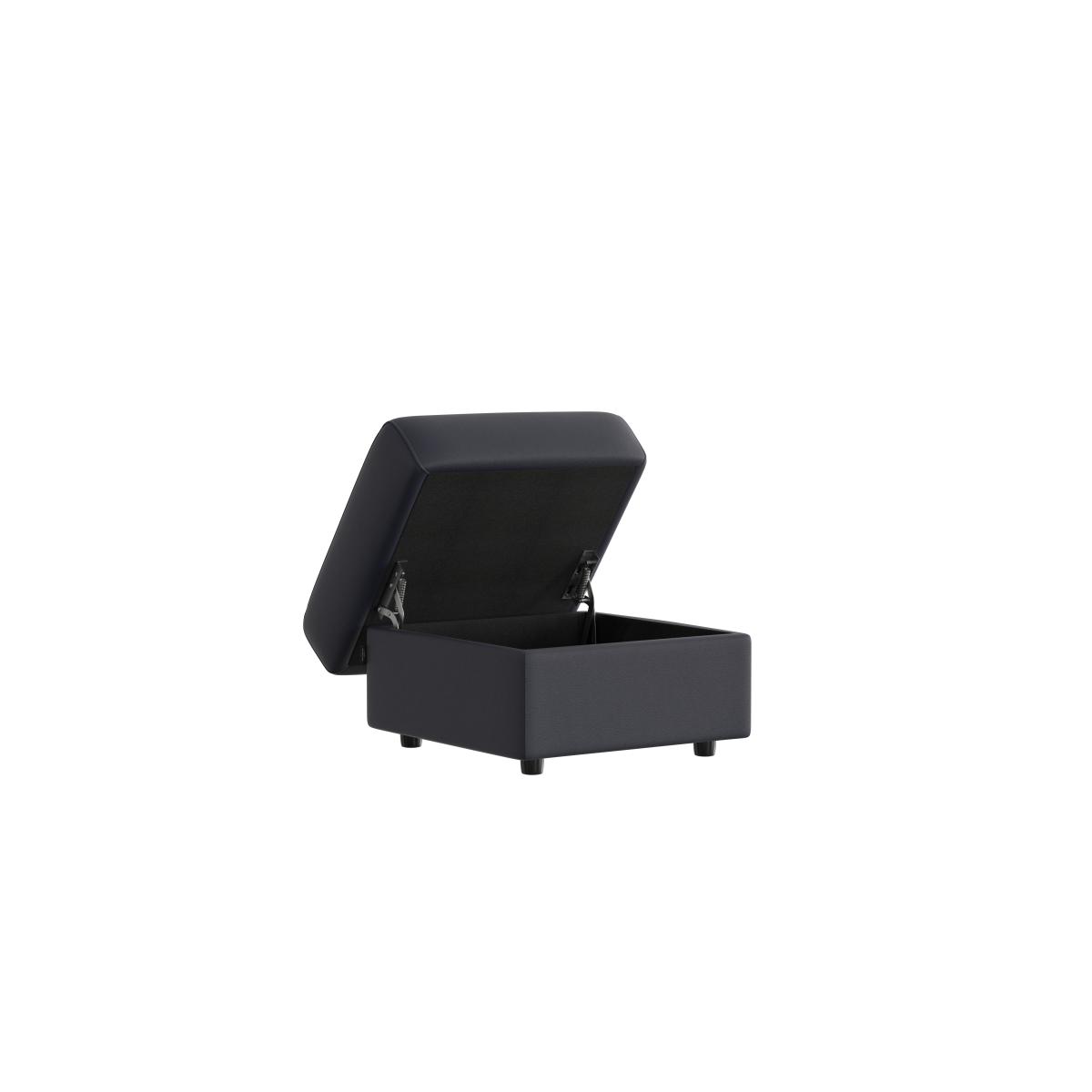Nicoletti - Davide Leather Footstool - Torello Blu – image 3