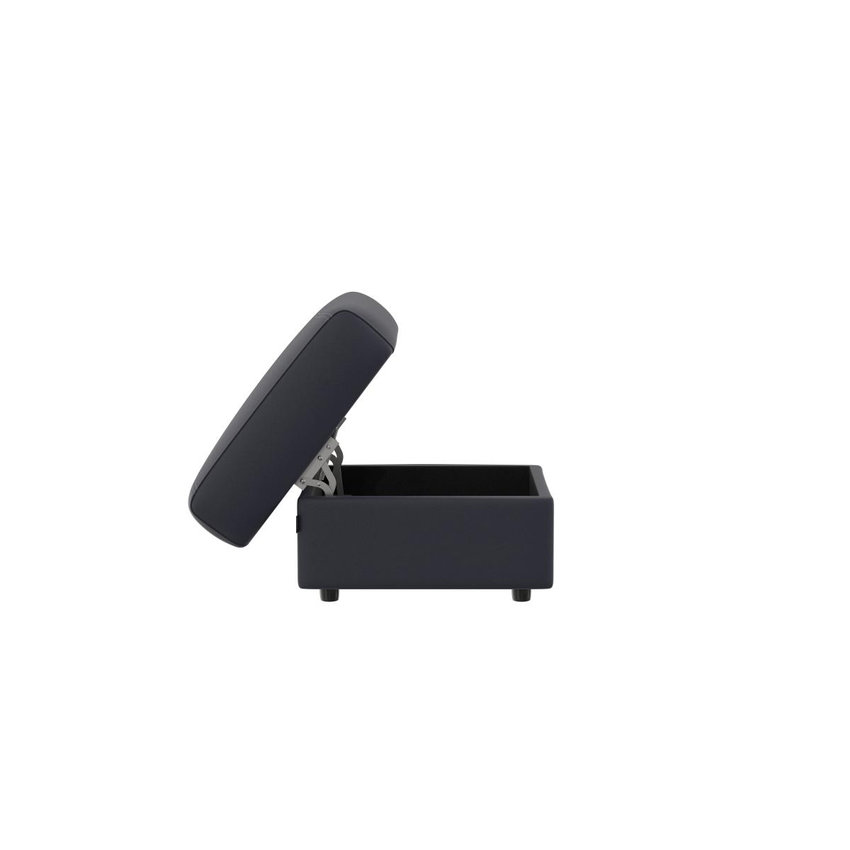 Nicoletti - Davide Leather Footstool - Torello Blu – image 4