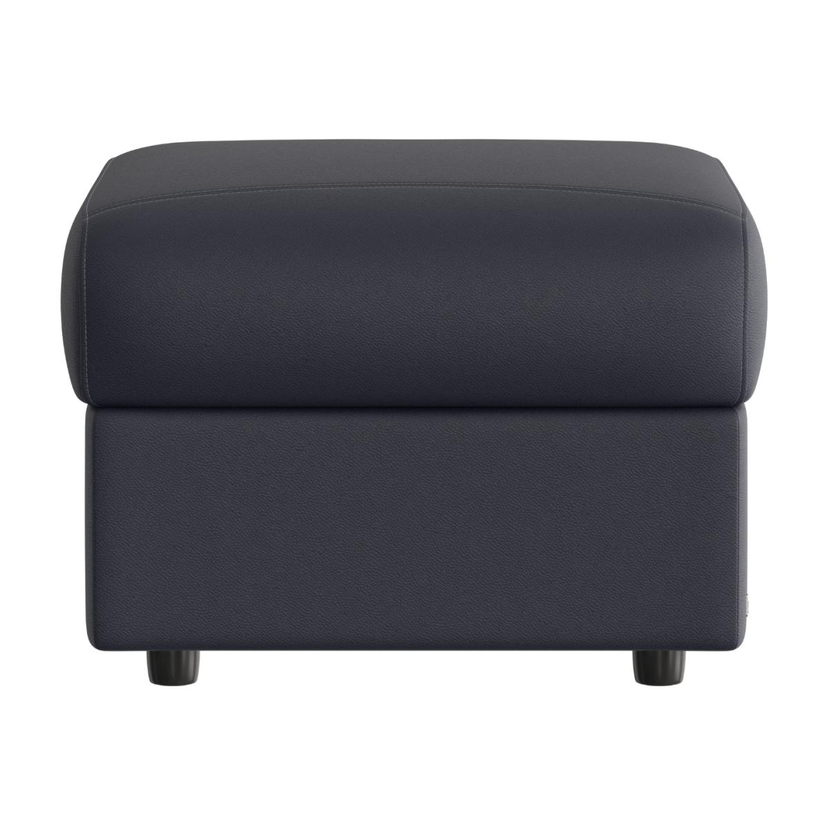 Nicoletti - Davide Leather Footstool - Torello Blu – image 1