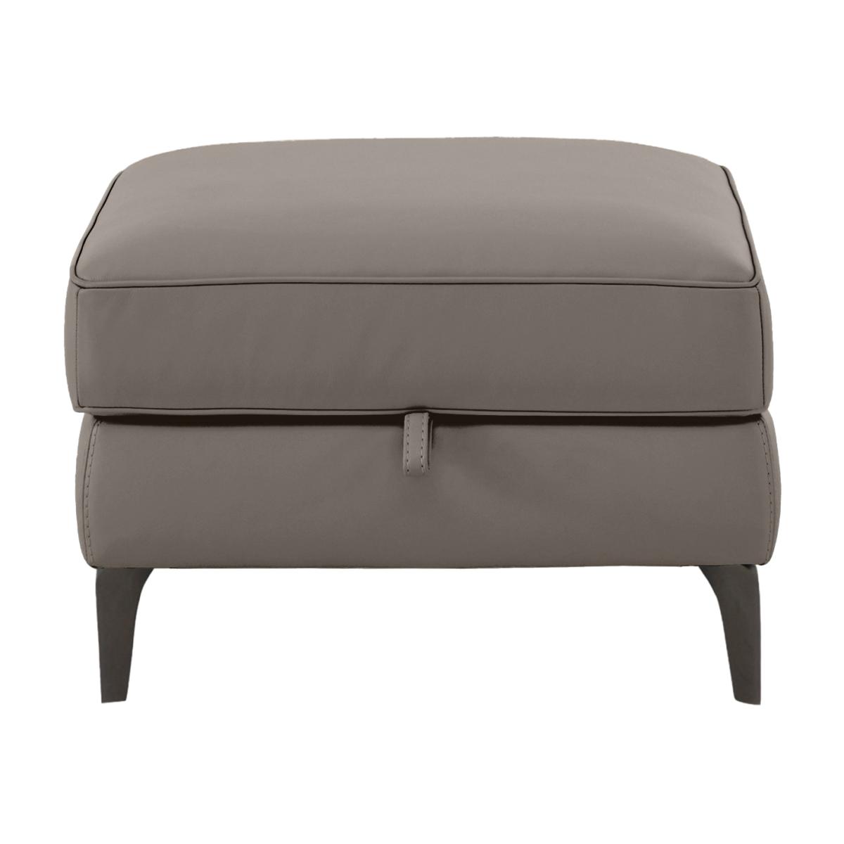 Homestage Leather Storage Footstool - Elephant – image 1
