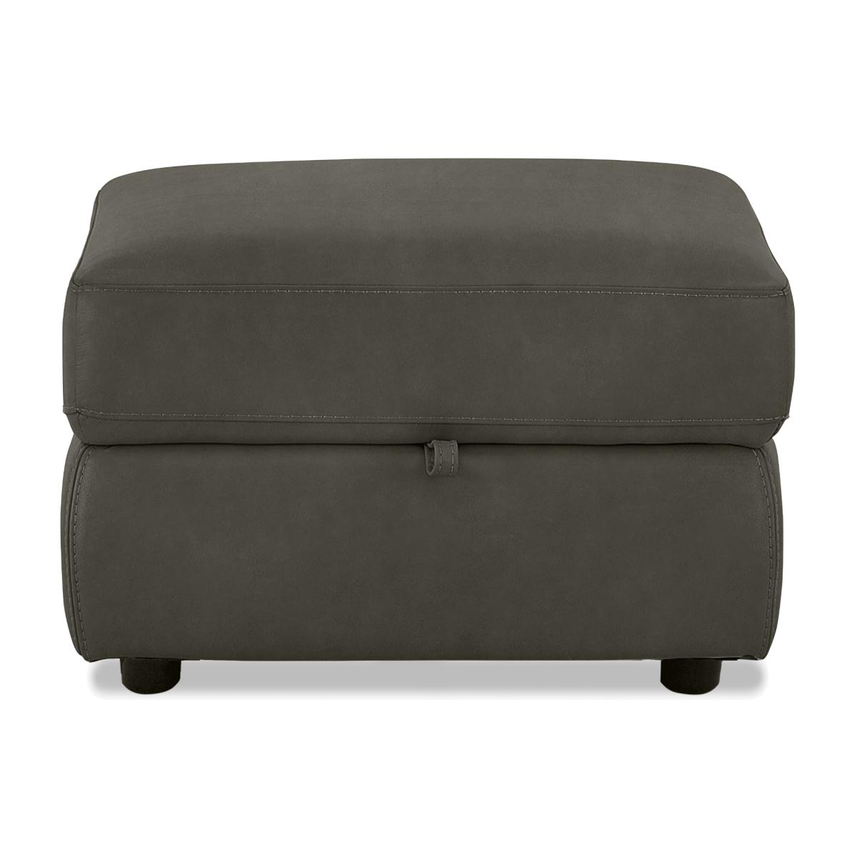 Fabric Storage Footstool - R16 Charcoal