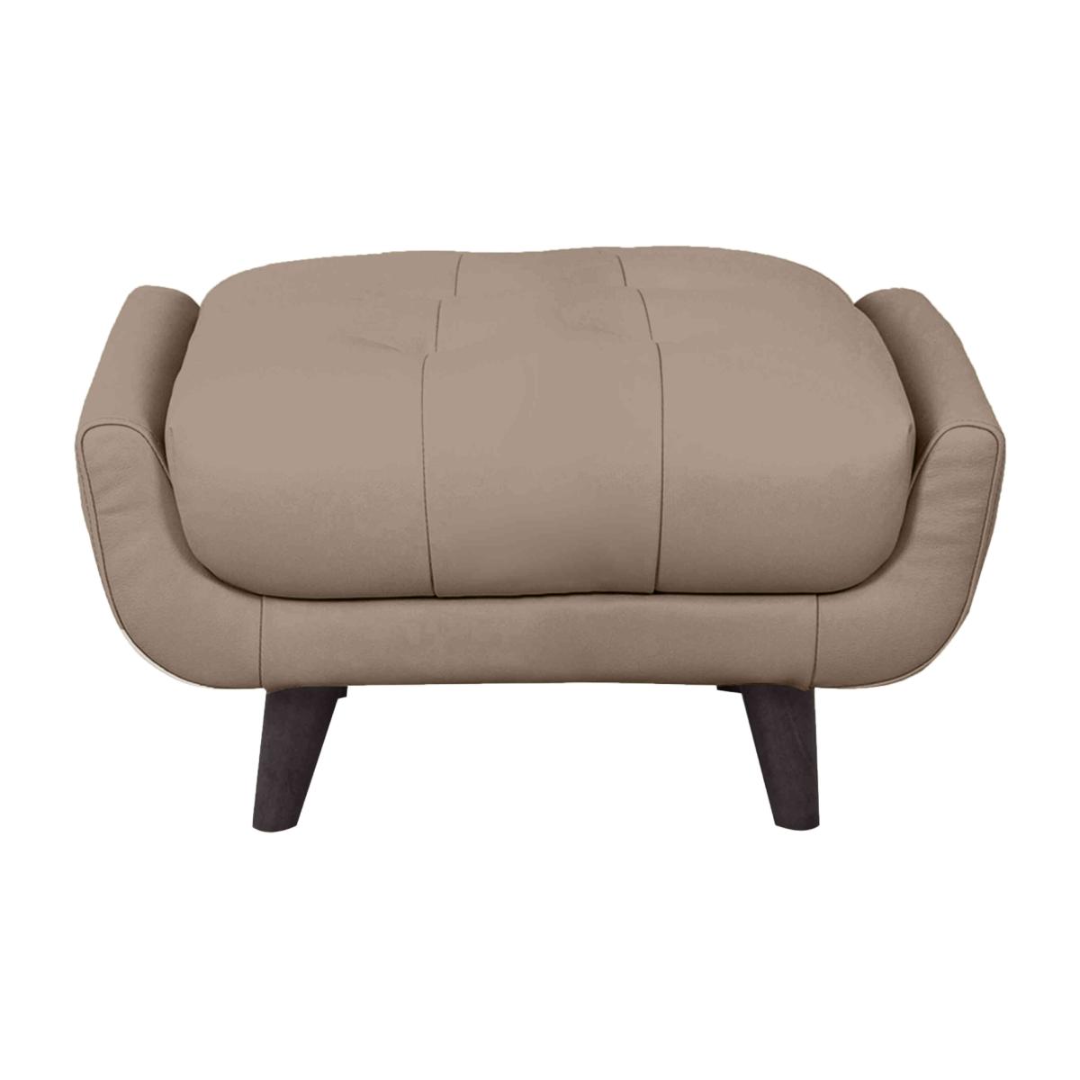 Rene Small Leather Footstool - Montana Barley