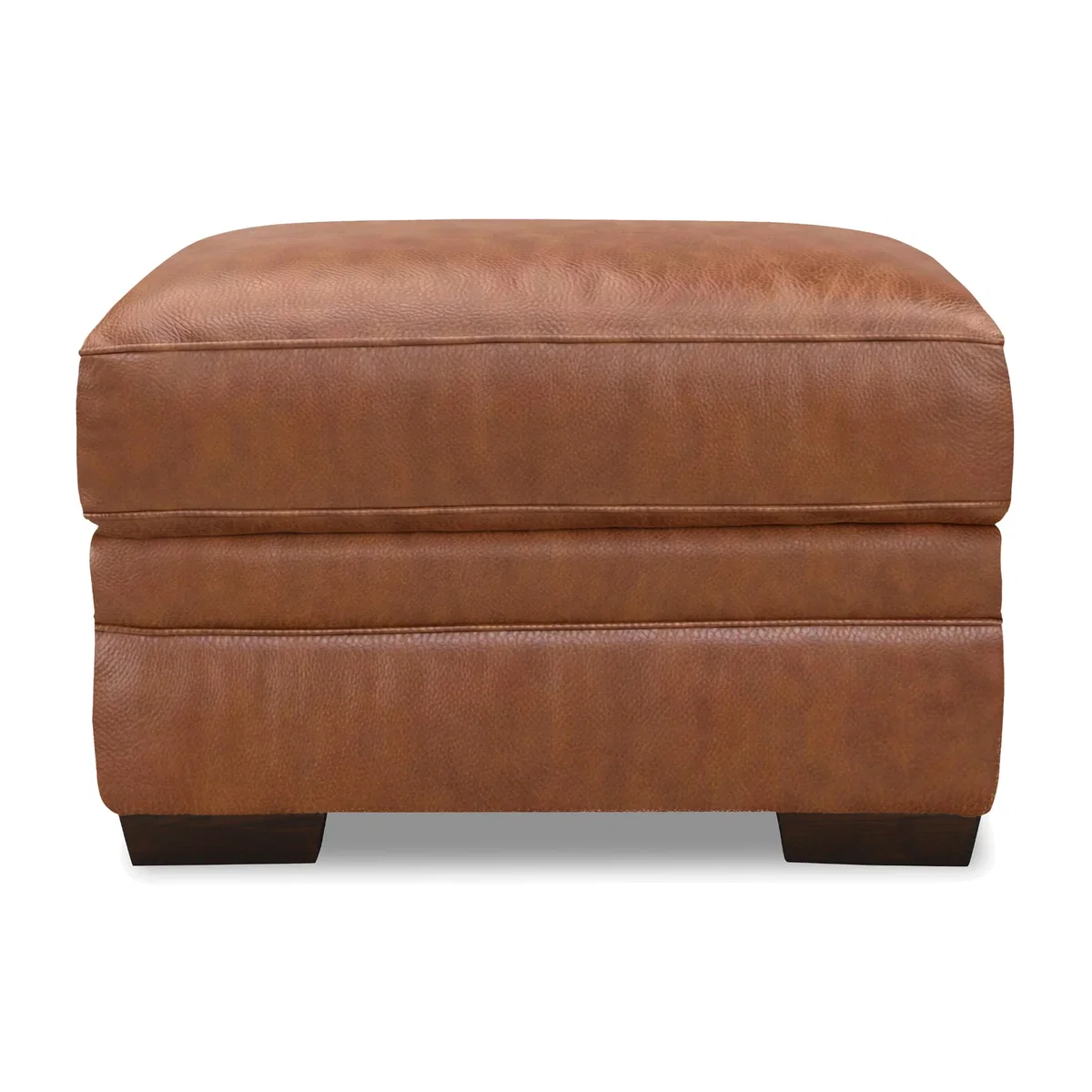 Aspen Rectangular Leather Footstool - Living Room Furniture – image 1