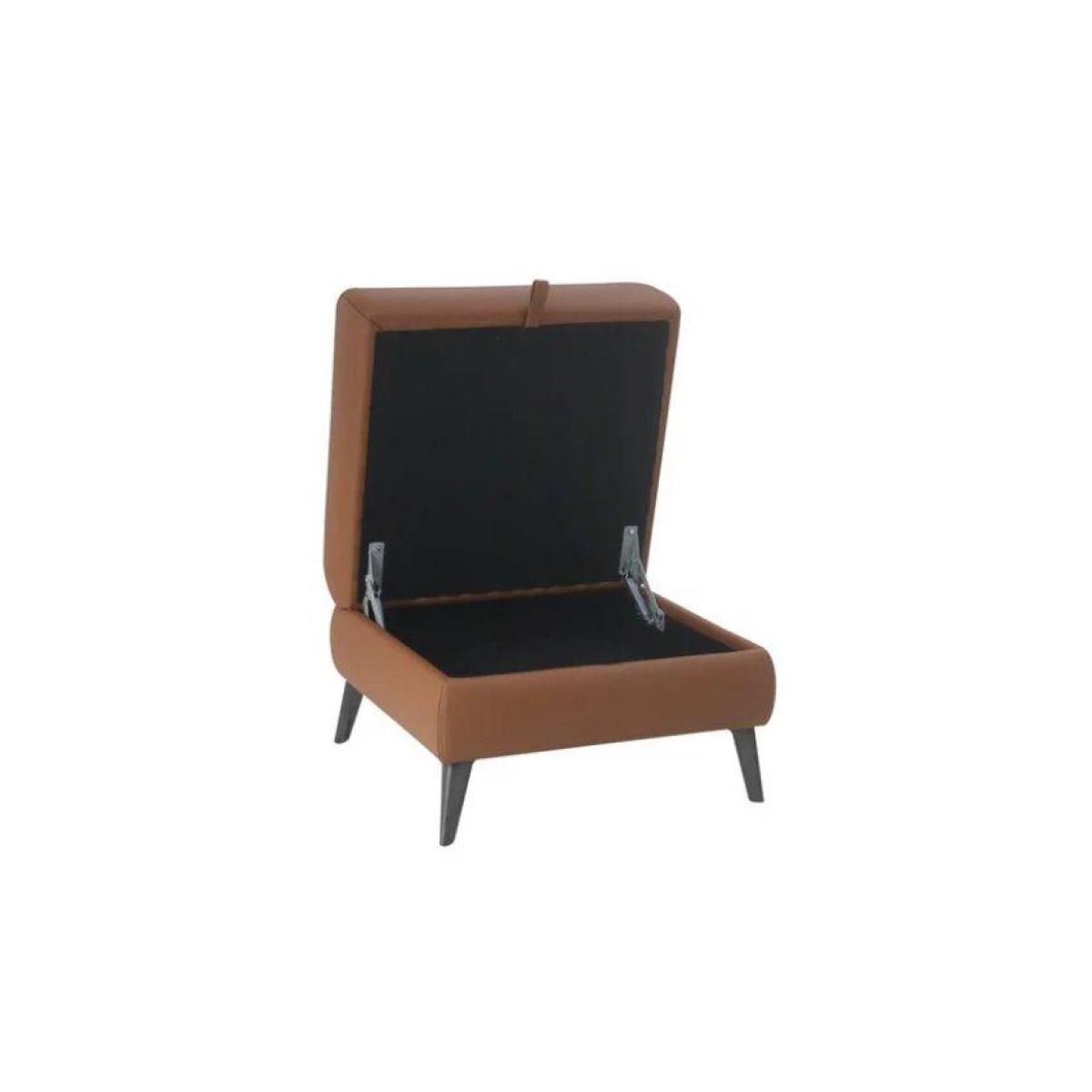 Maddox Leather Storage Footstool – image 3