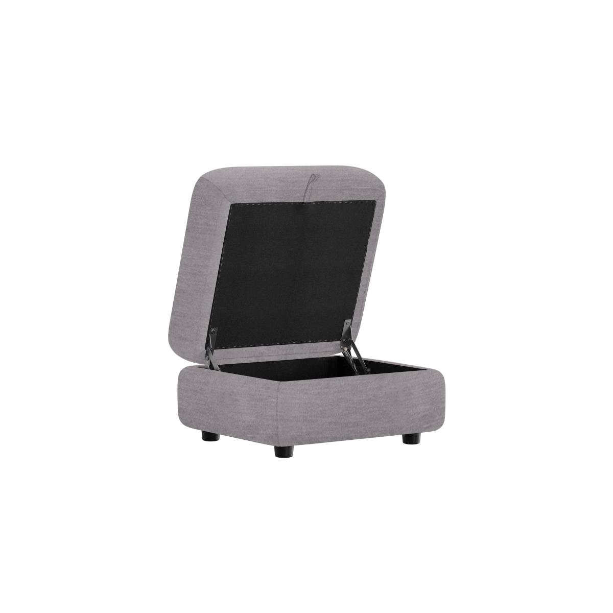 Medio Fabric Storage Footstool - Sfa-Pey-R10 Charcoal – image 2