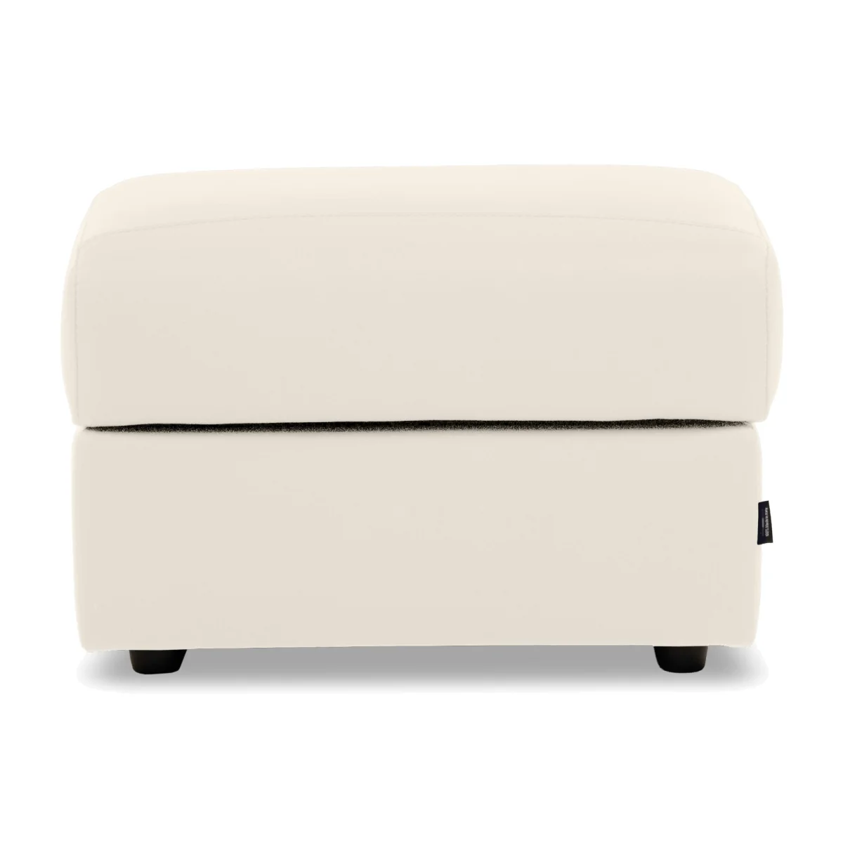 Nicoletti - Canto Rectangular Leather Storage Footstool - Torello Bianco Puro - Living Room Furniture - In Time for Christmas – image 1