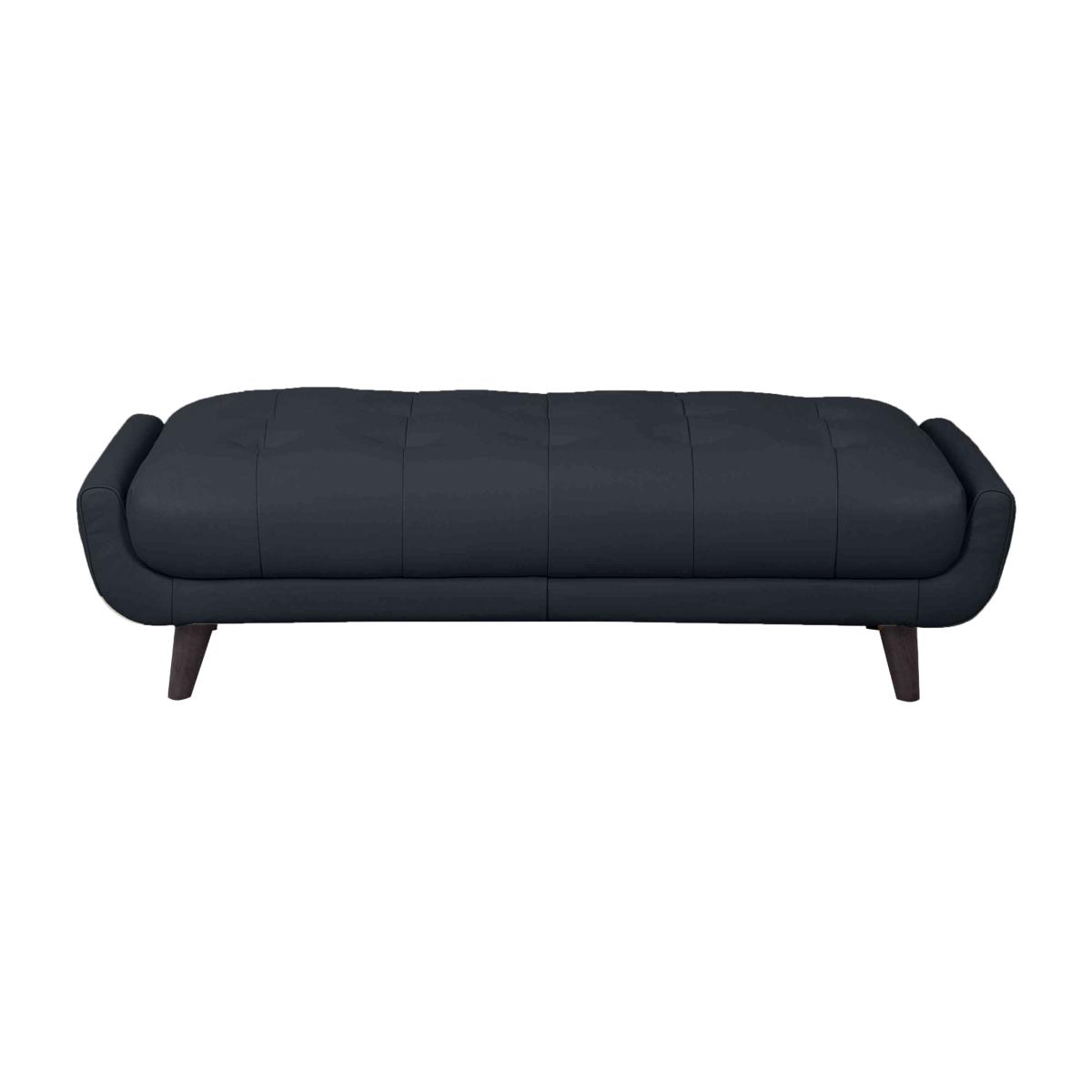 Rene Large Leather Footstool - Montana Navy – image 1