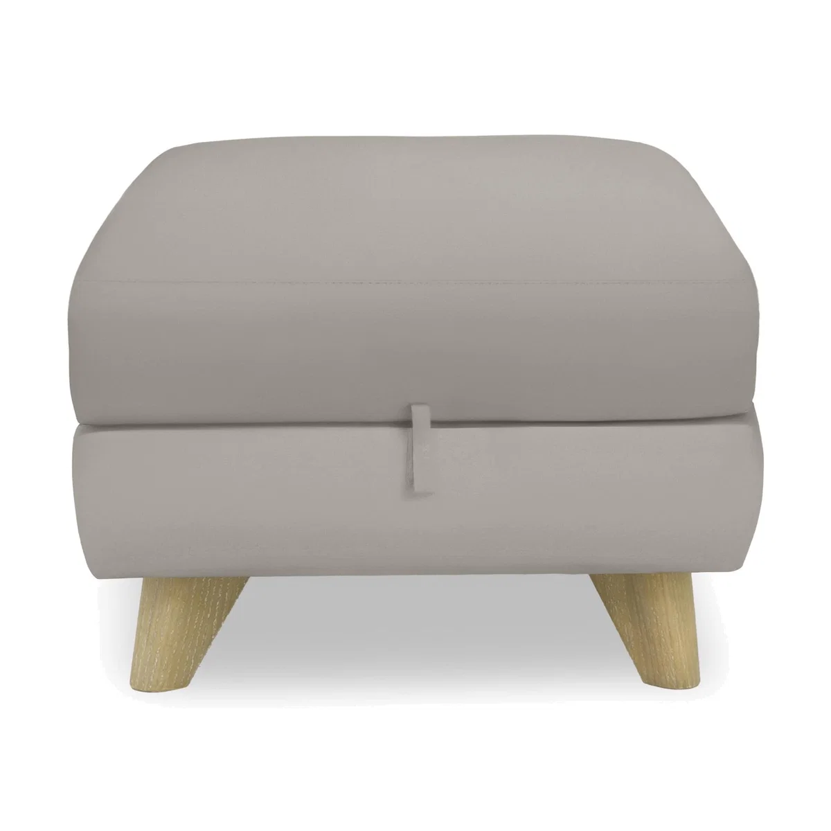 Malmo NC Leather Storage Footstool - Feather – image 1