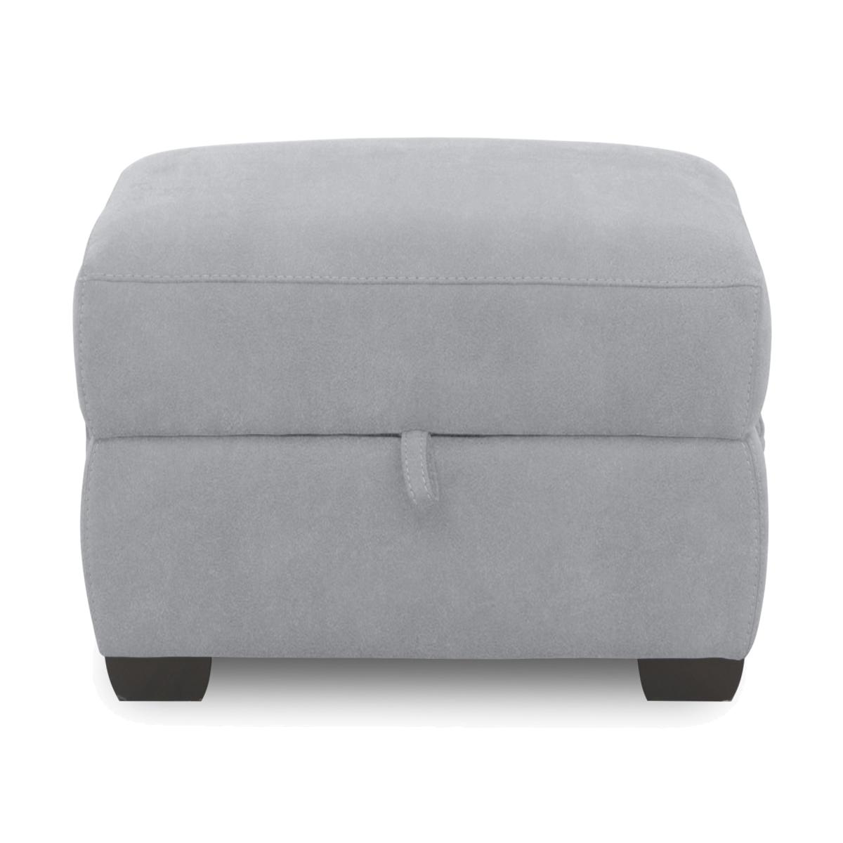 Brescia Fabric Storage Footstool - Bluish Grey – image 1
