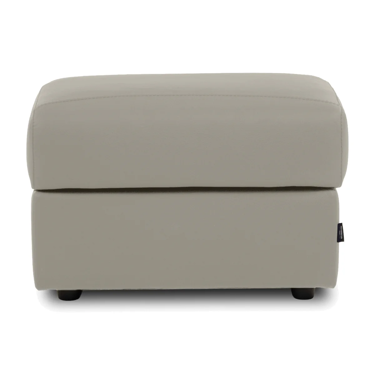 Nicoletti - Nicole Rectangular Leather Storage Footstool - Torello Tortora – image 1