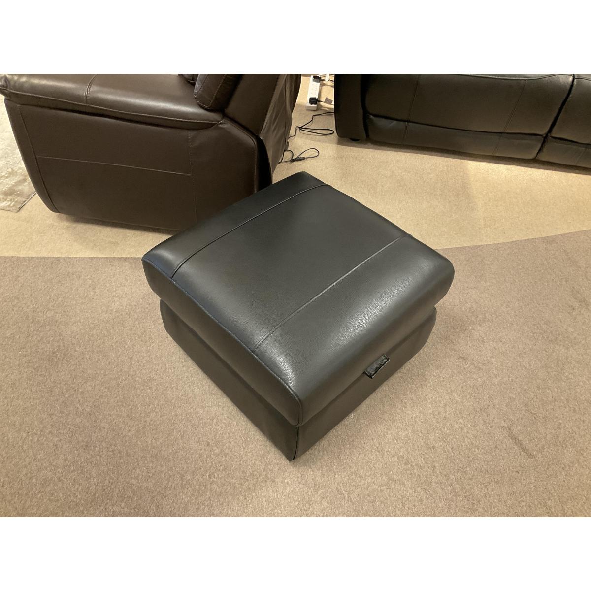 Sloane 3 Seater Leather Sofa And Sloane Storage Footstool – image 3