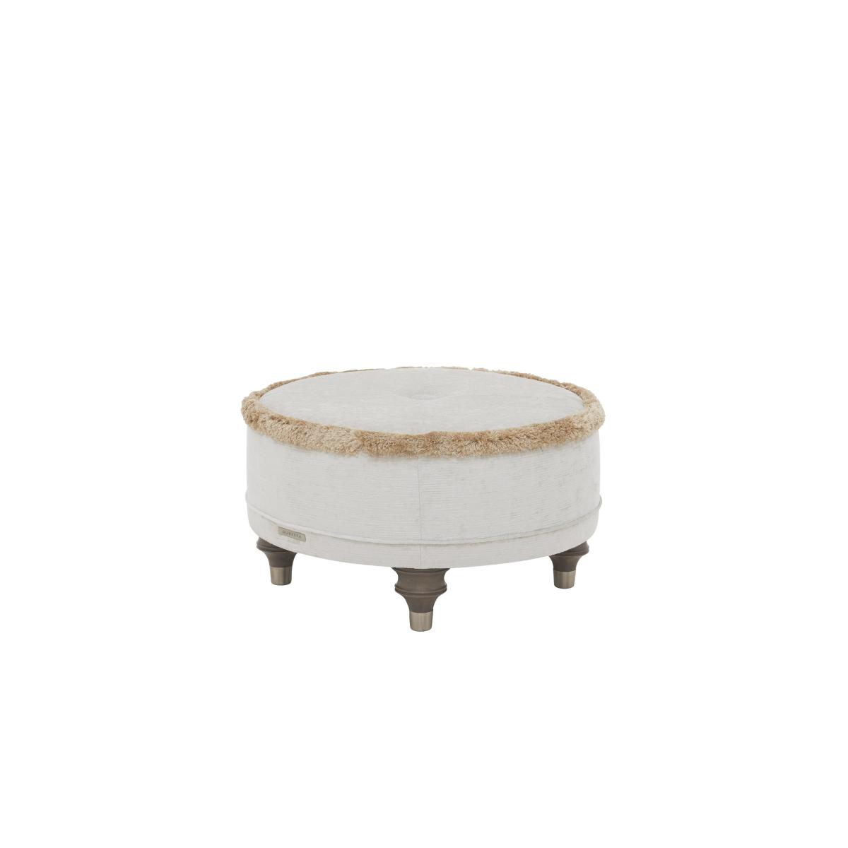 Duresta - Princeton Ruched Round Footstool – image 5