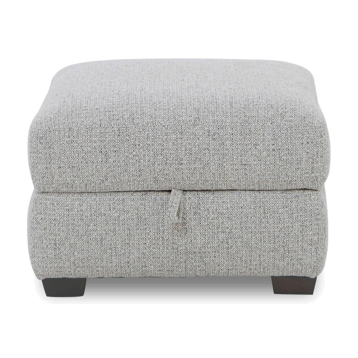 Nixon Fabric Storage Footstool - Iron – image 1