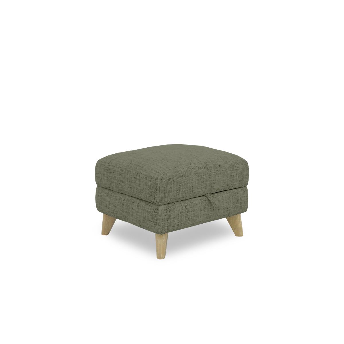 Malmo Fabric Storage Footstool - Dark Denim – image 2