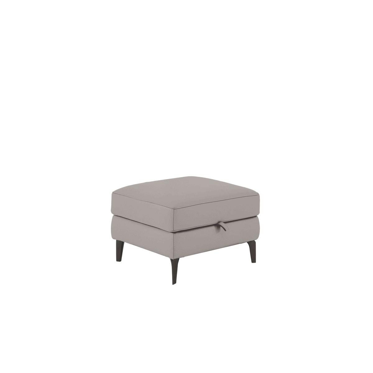 Homestage Fabric Storage Footstool - Bluish Grey – image 2