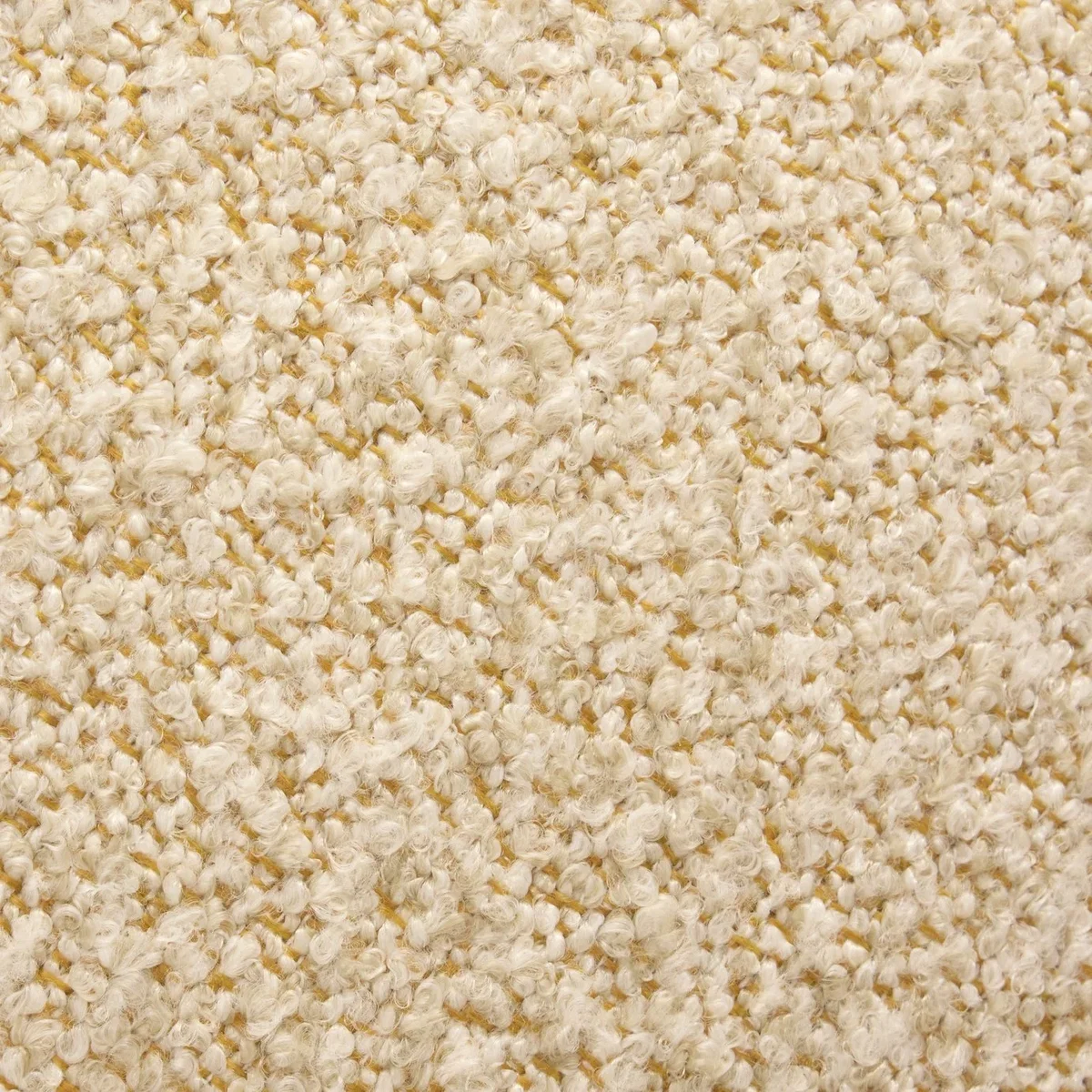 Habitat Porcini Boucle Footstool - Natural – image 1