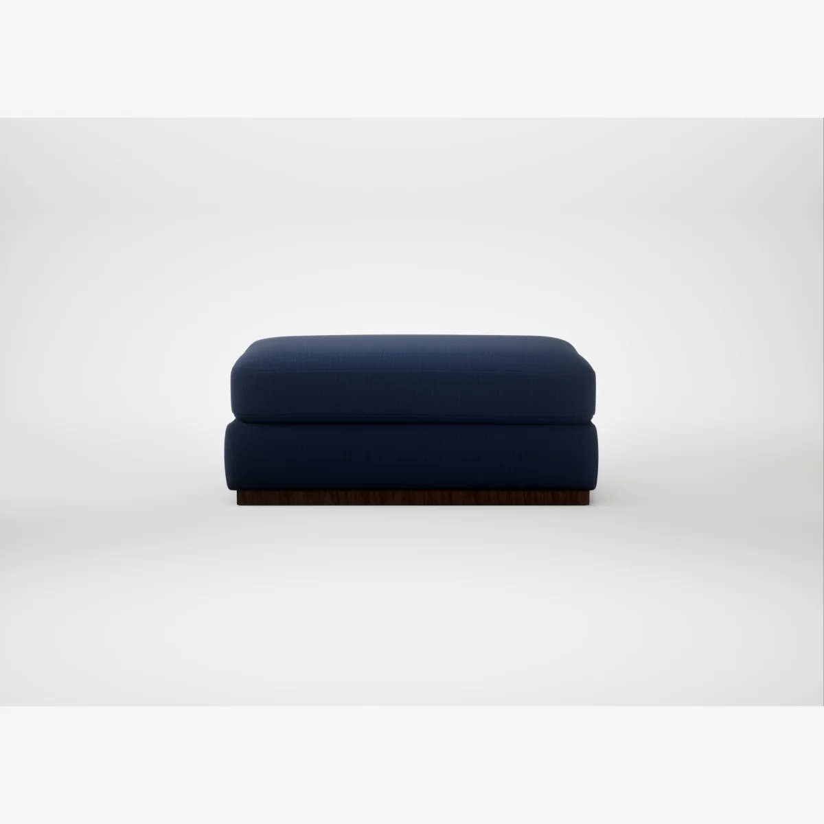Heal's Trento Ottoman Smart Cotton Linen Indigo – image 1