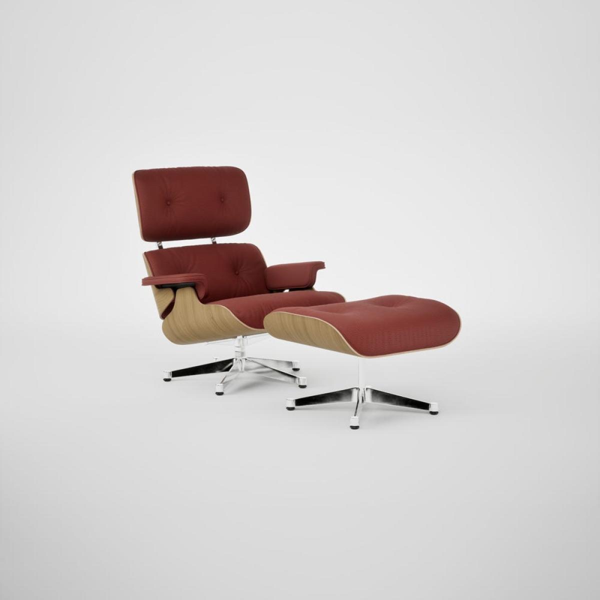 Vitra Eames Lounge Chair & Ottoman Chestnut Natural Clas. L50 93 Brandy Polished Base 05 – image 2